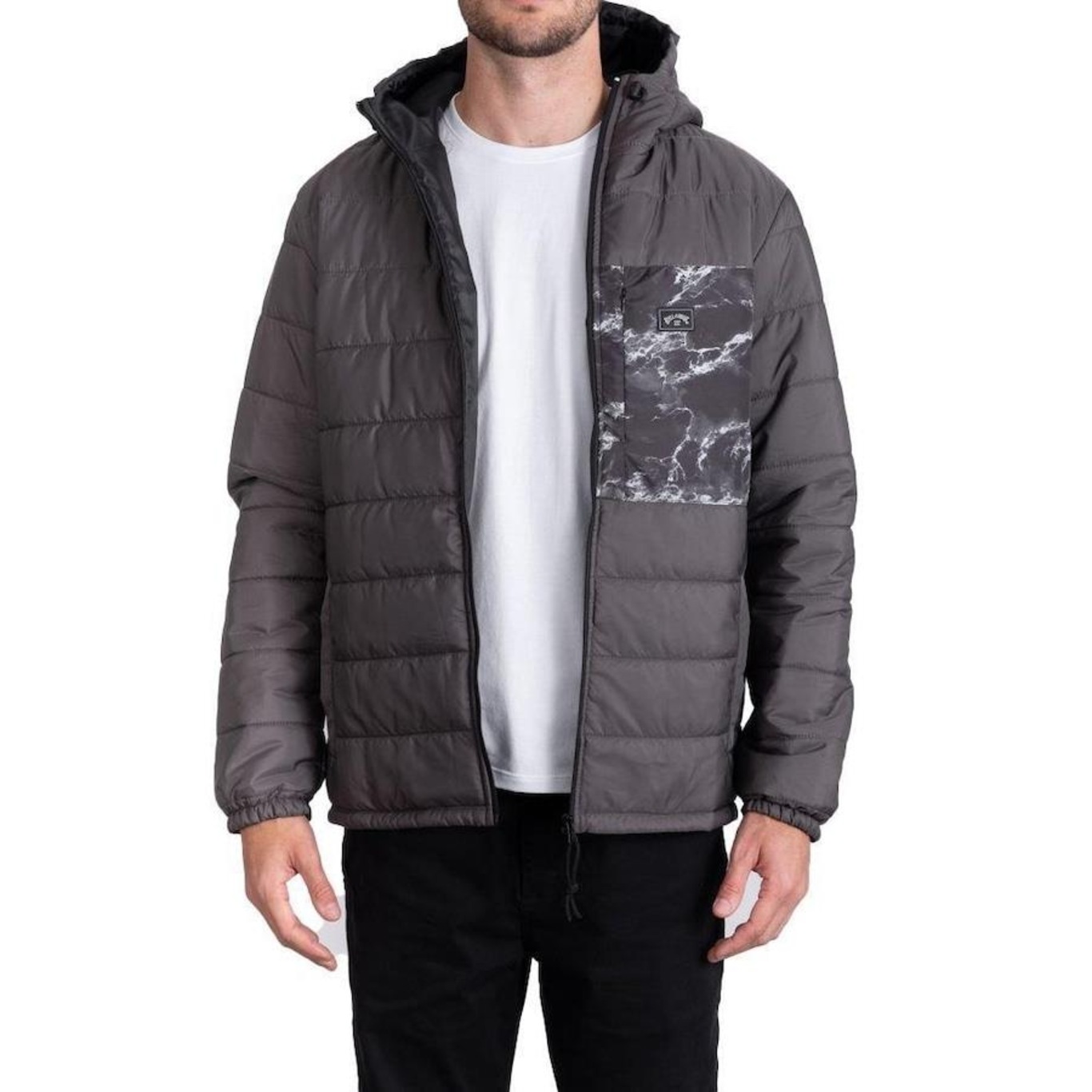 Jaqueta Com Capuz Billabong Stealth Puffer Masculina - Foto 4