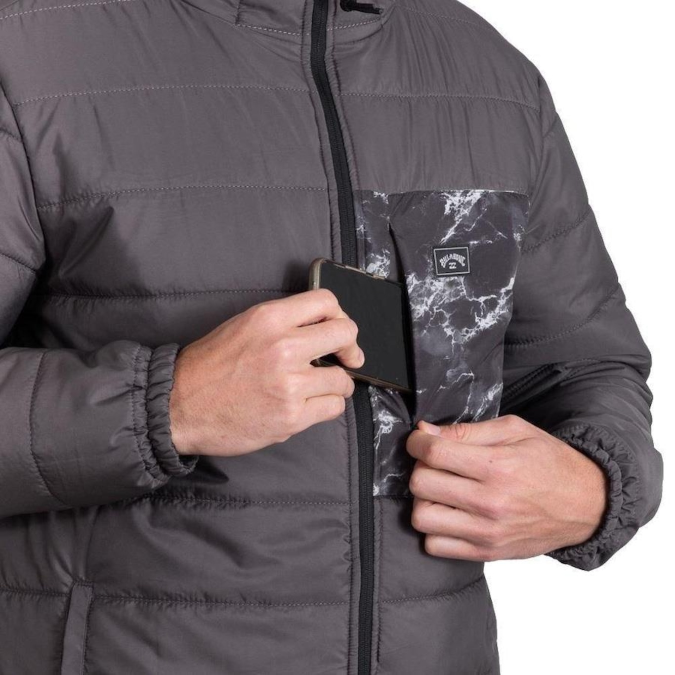 Jaqueta Com Capuz Billabong Stealth Puffer Masculina - Foto 5