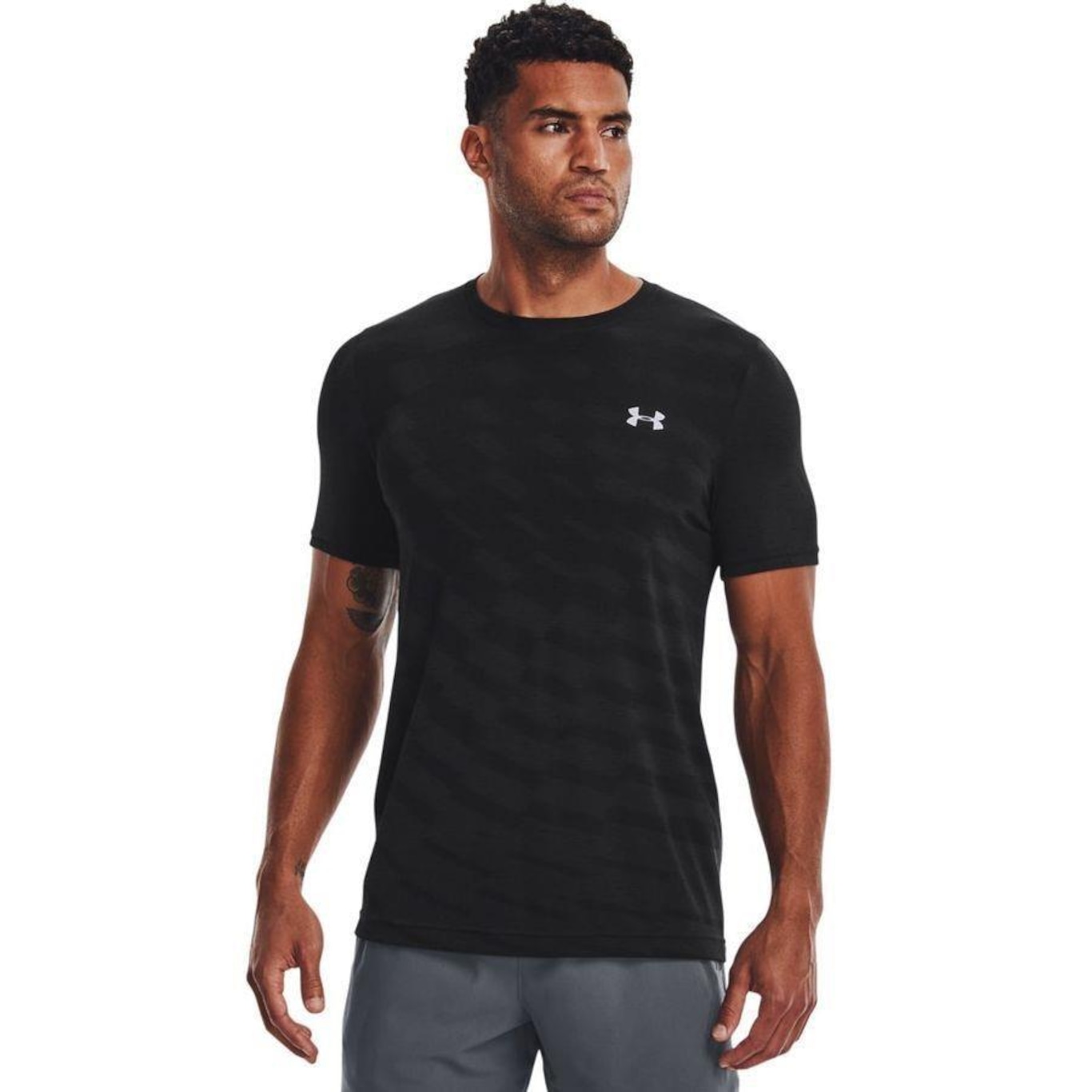 Camiseta Under Armour Seamless Radial - Masculina - Foto 1