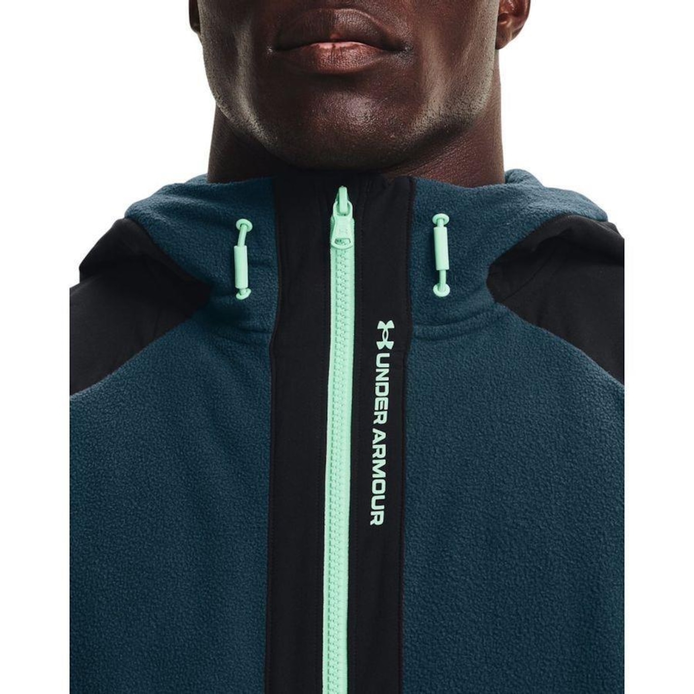 Moletom Under Armour Rush Fleece FZ Hoodie - Masculino - Foto 4