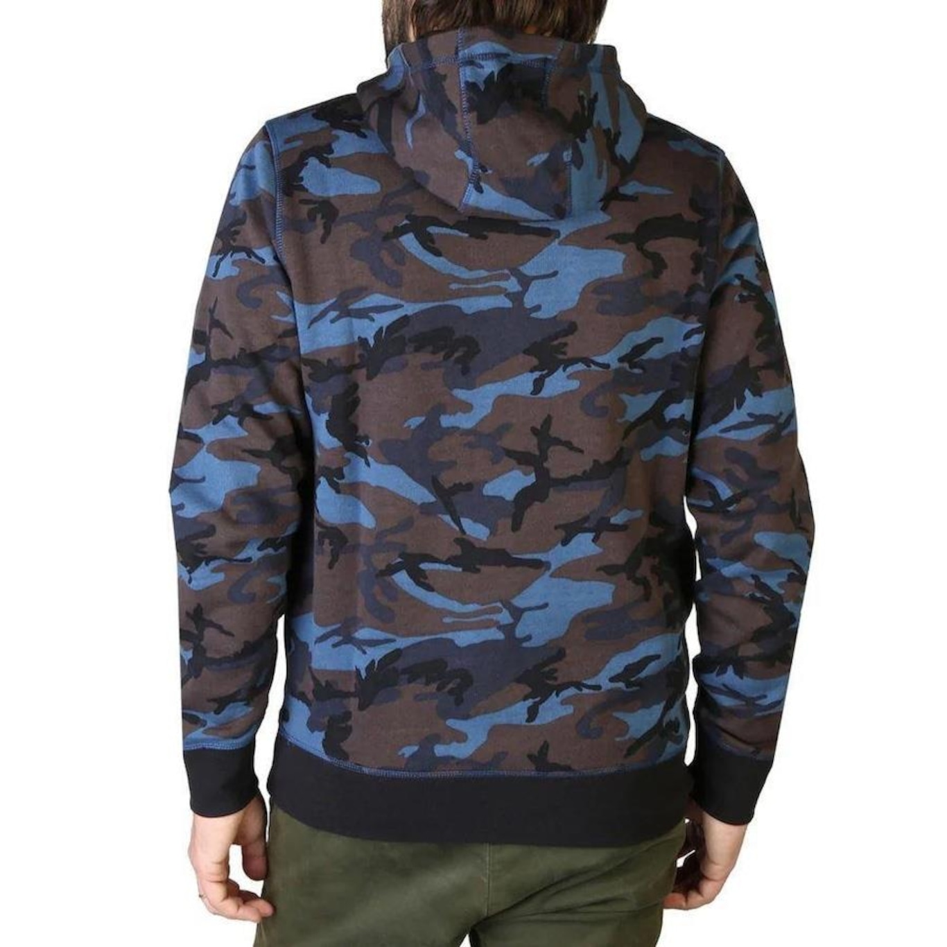 Blusão de Moletom com Capuz Canguru Tommy Hilfiger Camo Logo Hoody - Masculino - Foto 2