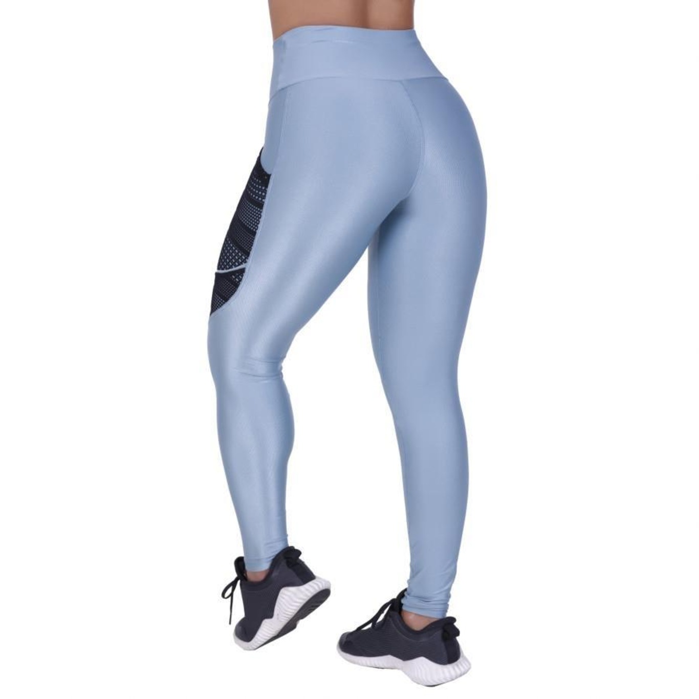 Calça Legging Orbis Fitness Modeladora Bolso Celular Detalhe Tela - Feminina - Foto 3