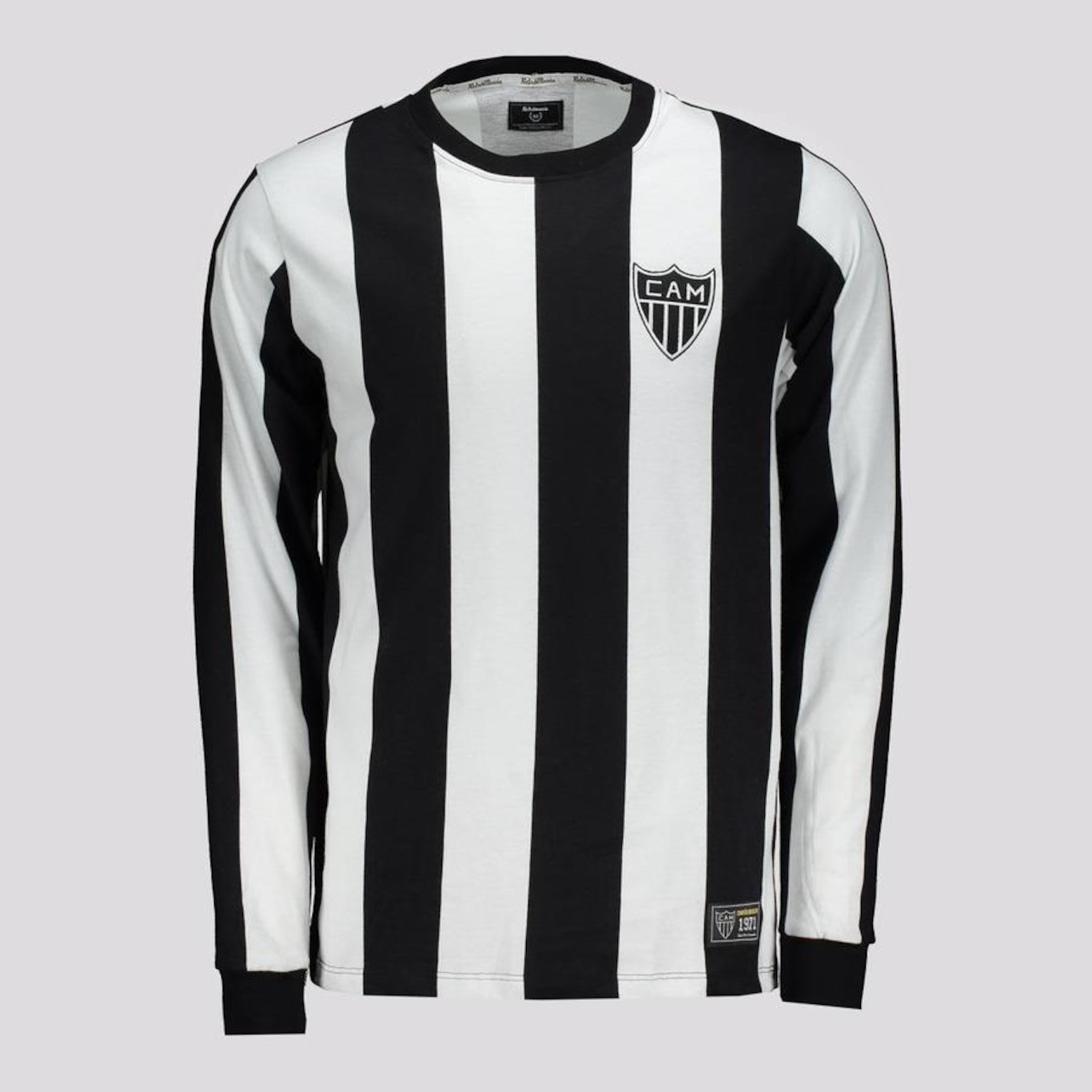 Camisa Manga Longa Futfanatics Atlético Mineiro Retrô 1971 - Masculina - Foto 1