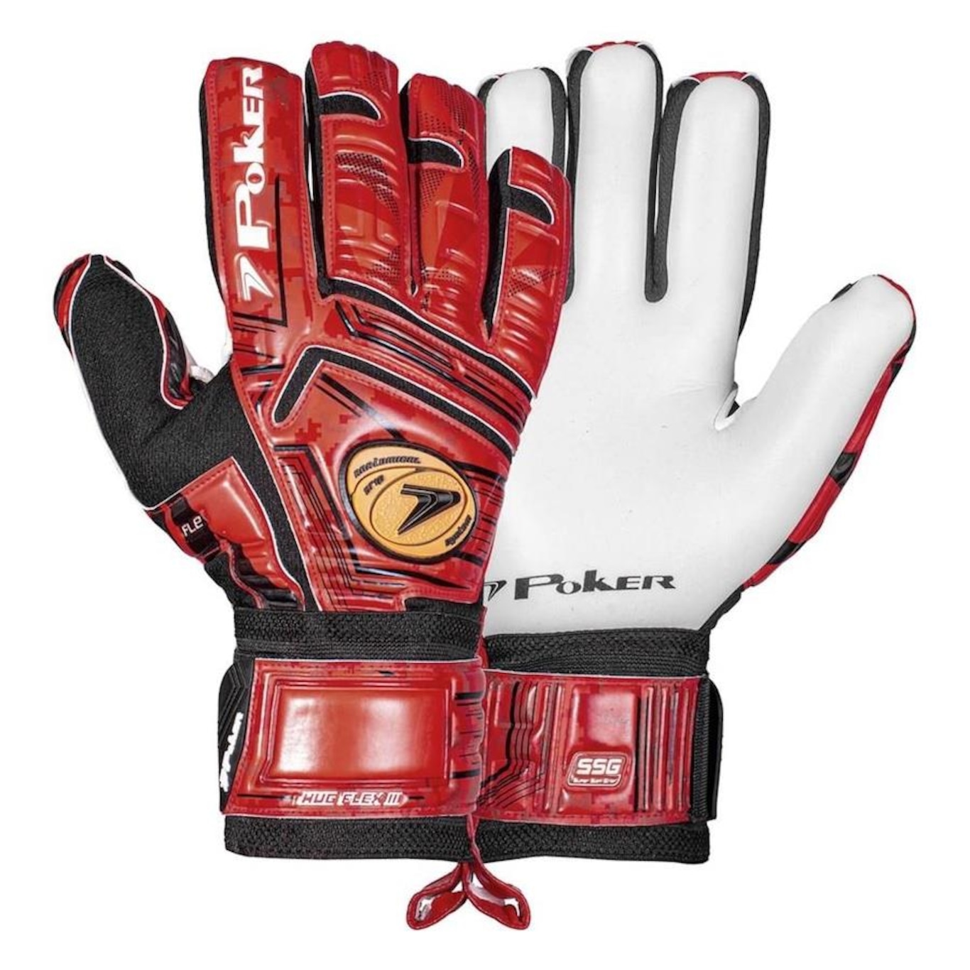 Luva de Goleiro Poker Hug Flex III Profissional - Adulto - Foto 1