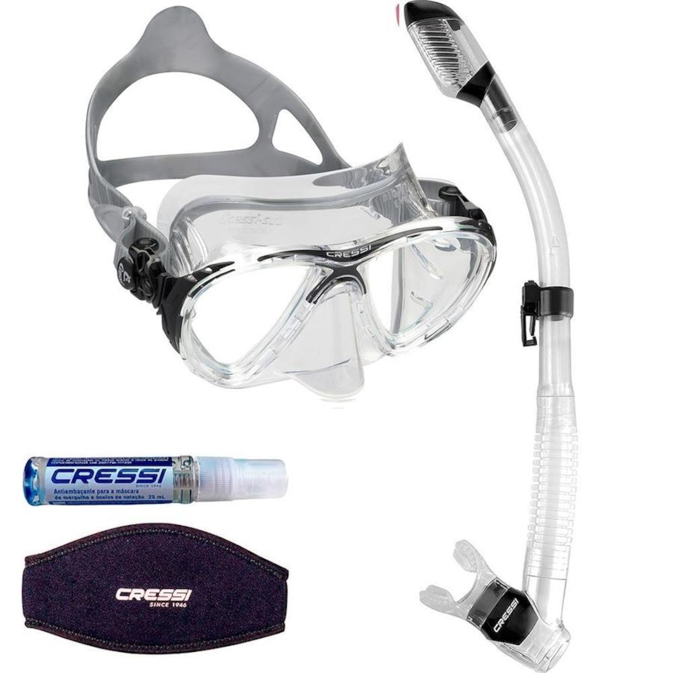 Cressi Sangle Bracelet De Rechange Pour Masque De Plongée – Silicone Transparent, Confort Optimal