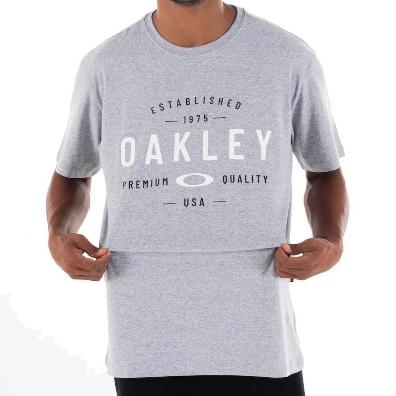 Camiseta Oakley Danger Zone Iridium - Cinza