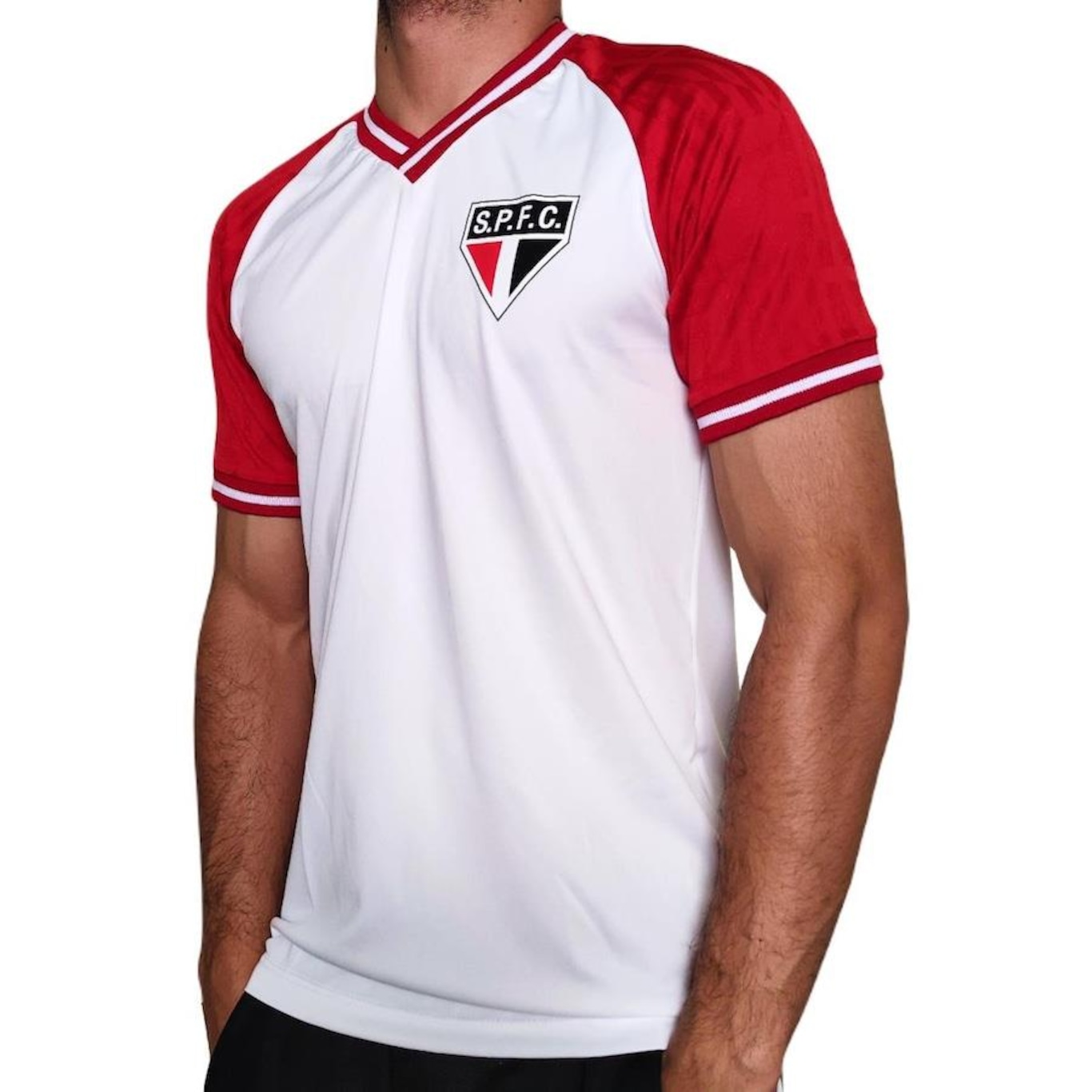 Camisa do São Paulo Raglan RetroMania - Masculino - Foto 1