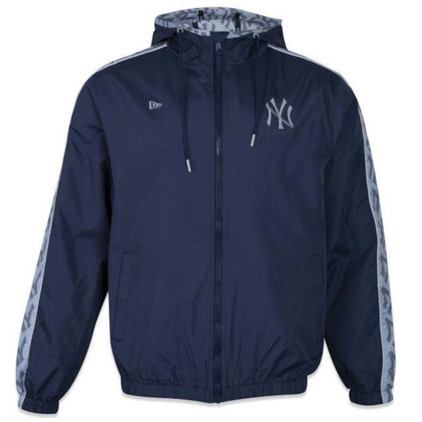 Jaqueta Corta Vento com Capuz New Era New York Yankees Style - Masculina - Foto 1