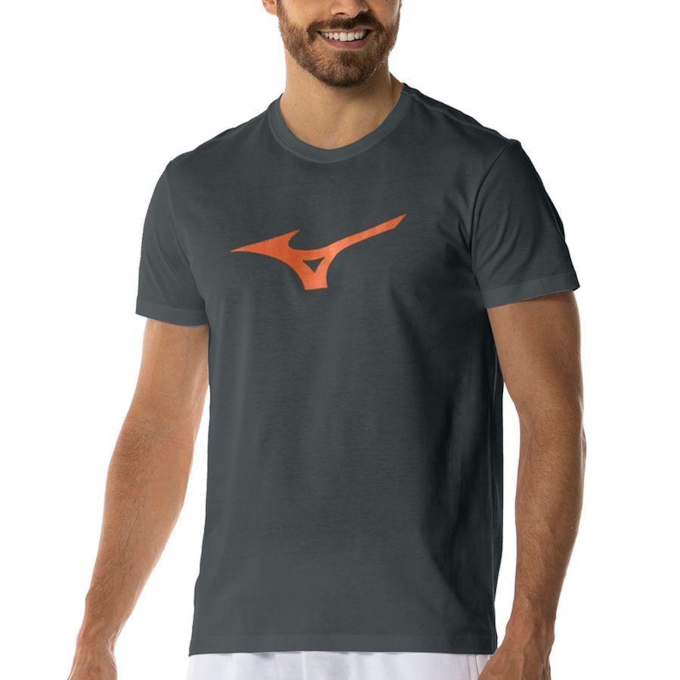 Camiseta Mizuno Sportstyle Basic Big Logo - Masculina - Foto 1