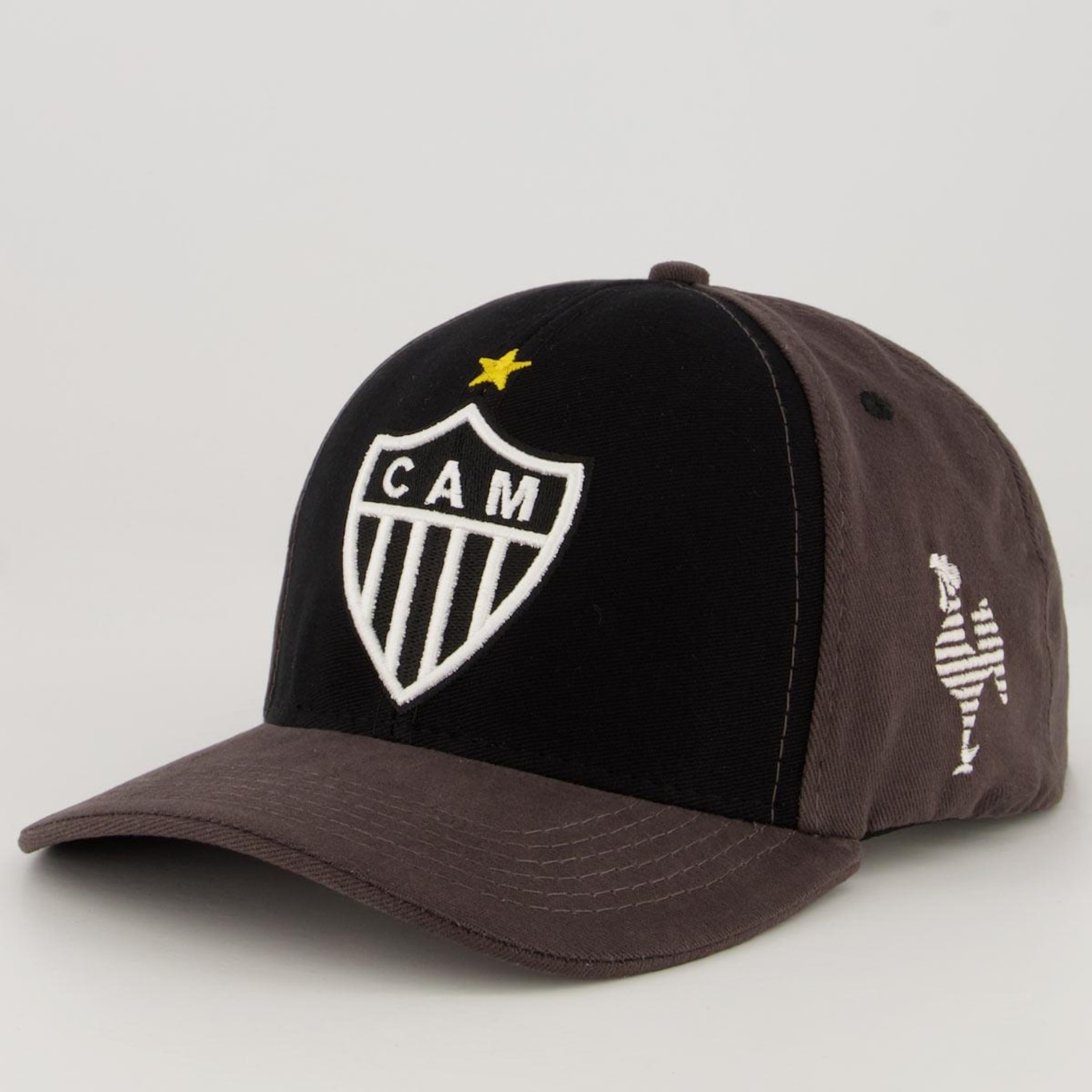 Boné Aba Curva Futfanatics Atlético Mineiro Logo - Snapback - Adulto - Foto 1