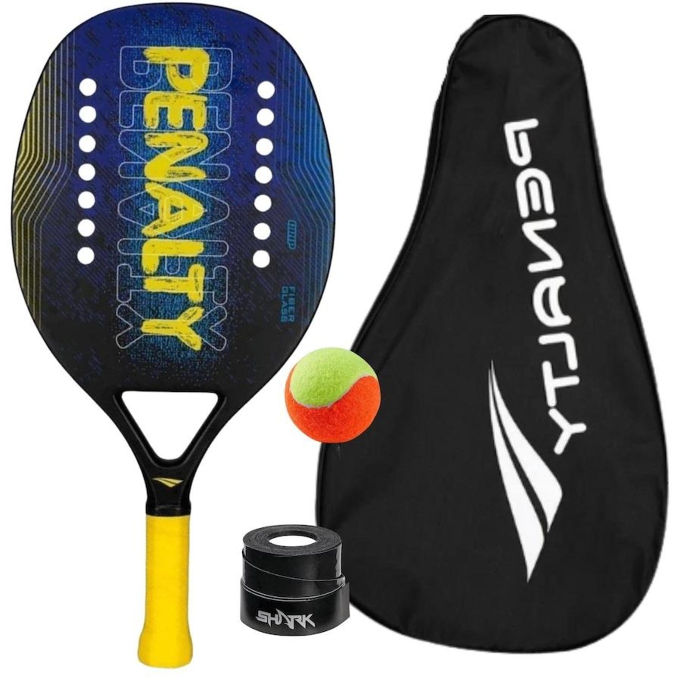 Raquete e bola para a competição de jogos de tênis