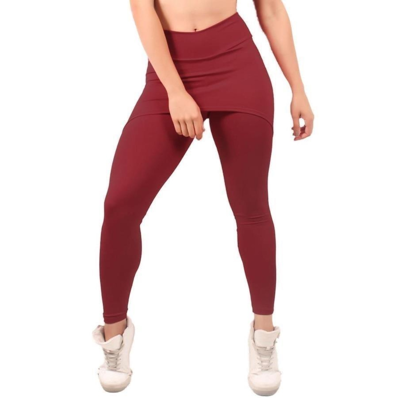 Kit de Calça Legging Vekyo Suplex Saia Tapa Bumbum - 5 Unidades - Feminina - Foto 5