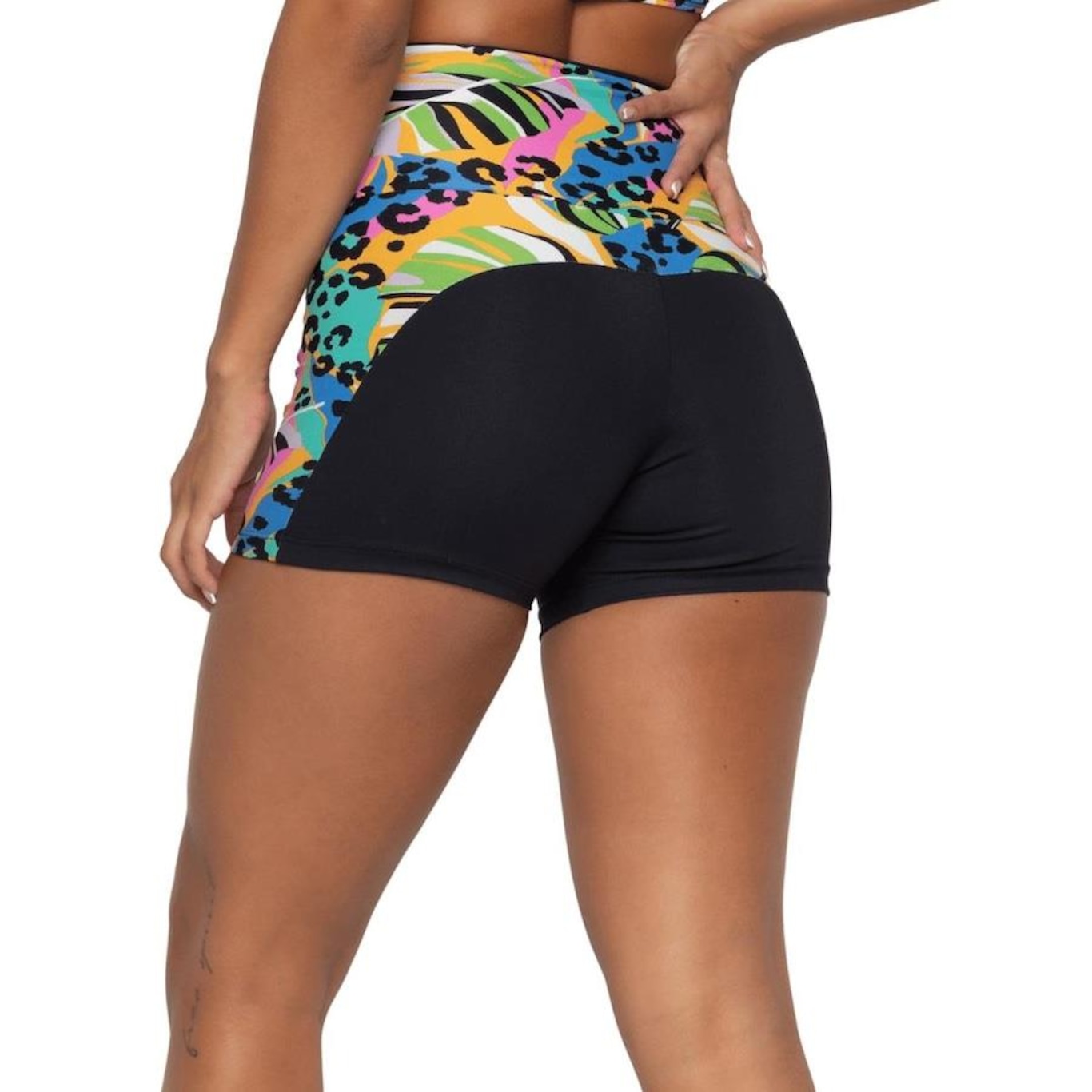 Short AVA Fitness Wear Suplex Recorte - Feminina - Foto 3