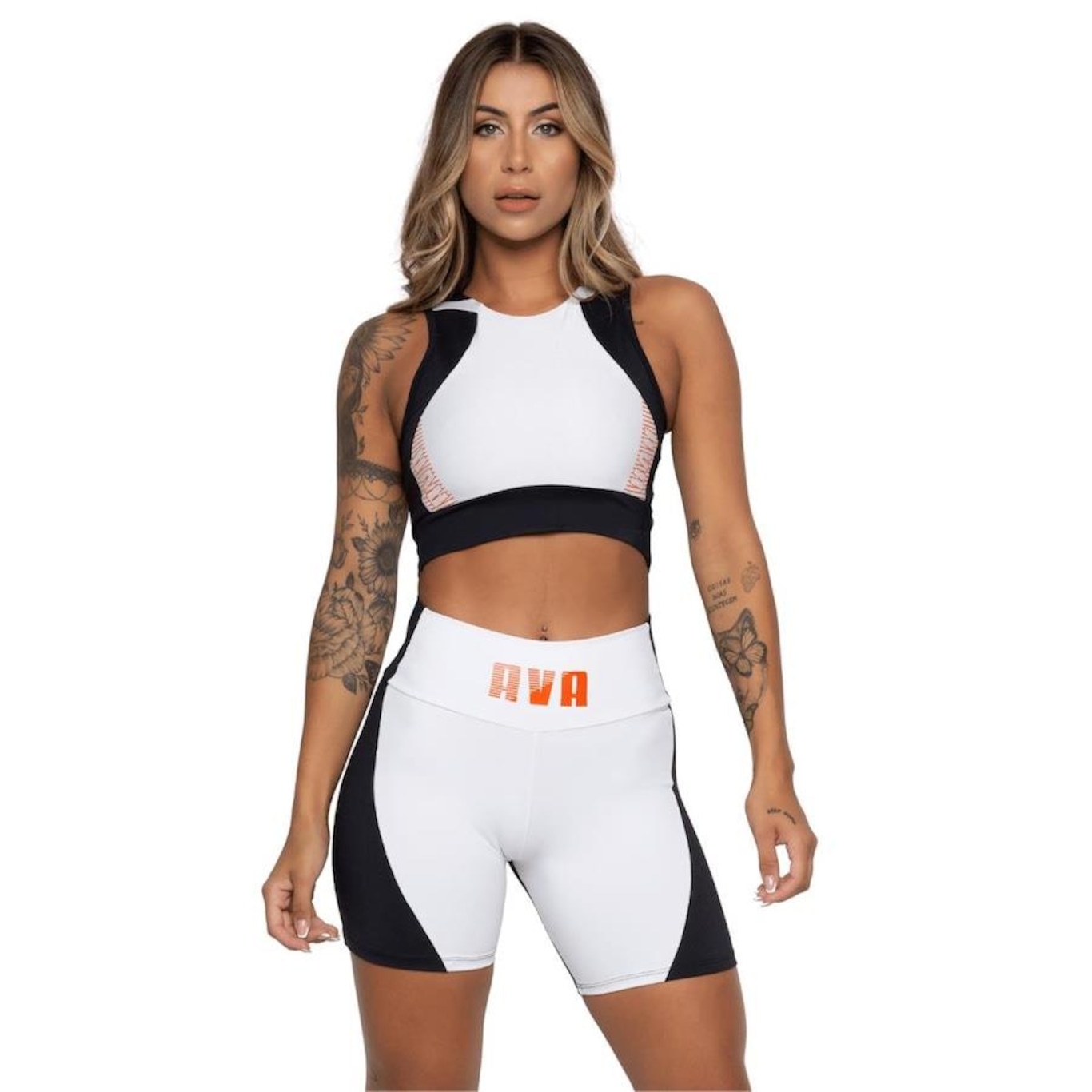 Top Fitness AVA Fitness Wear Suplex Frente - Adulto - Foto 4