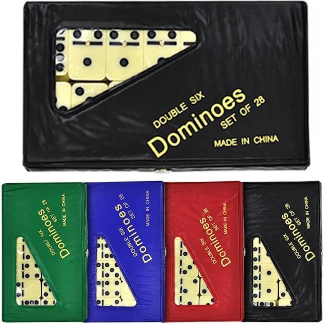 Dominó Dominoes Profissional com 28 Peças 9mm + Baralho MB Teach