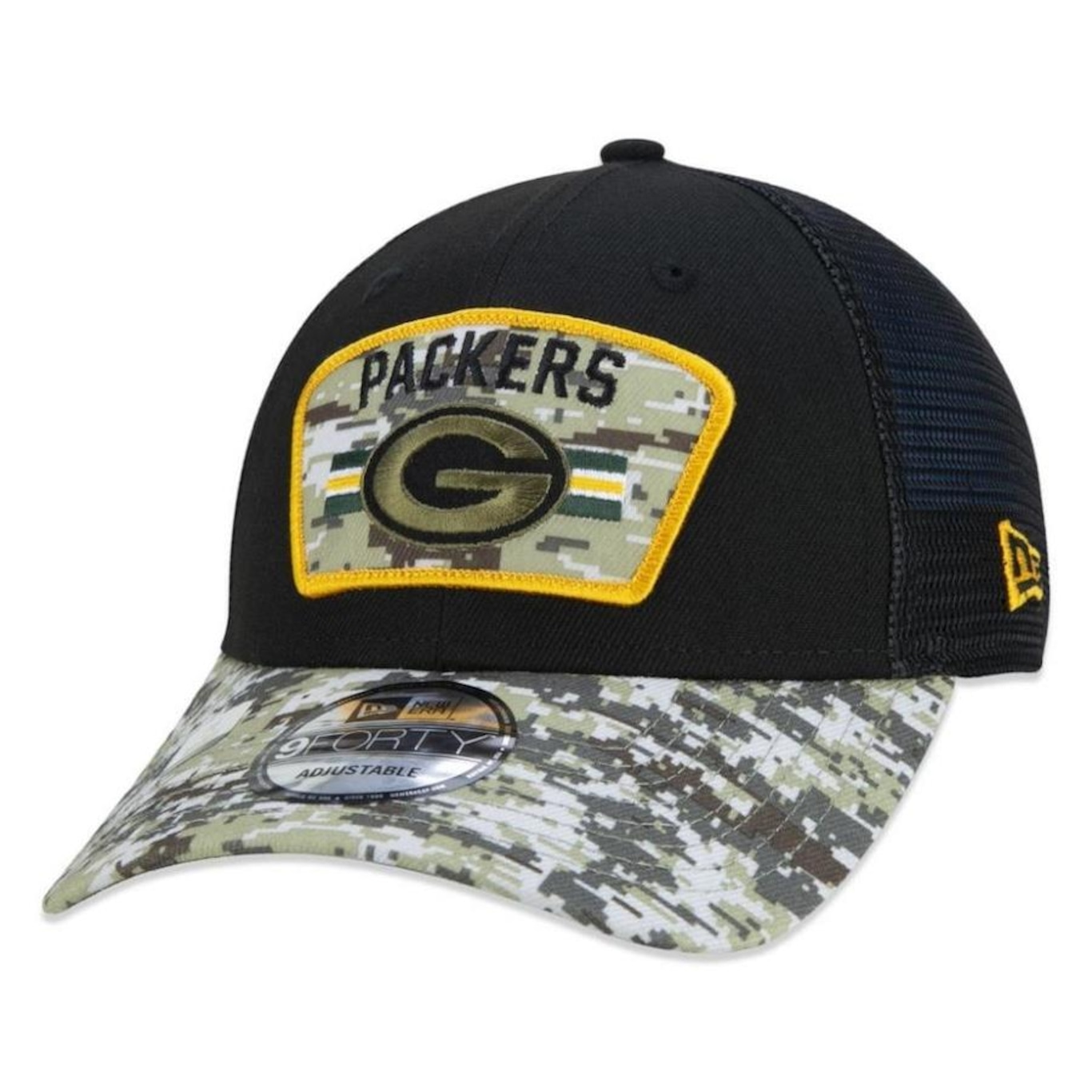 Boné Aba Curva New Era Green Bay Packers 940 NFL 21 Salute to Service - Snapback - Adulto - Foto 1