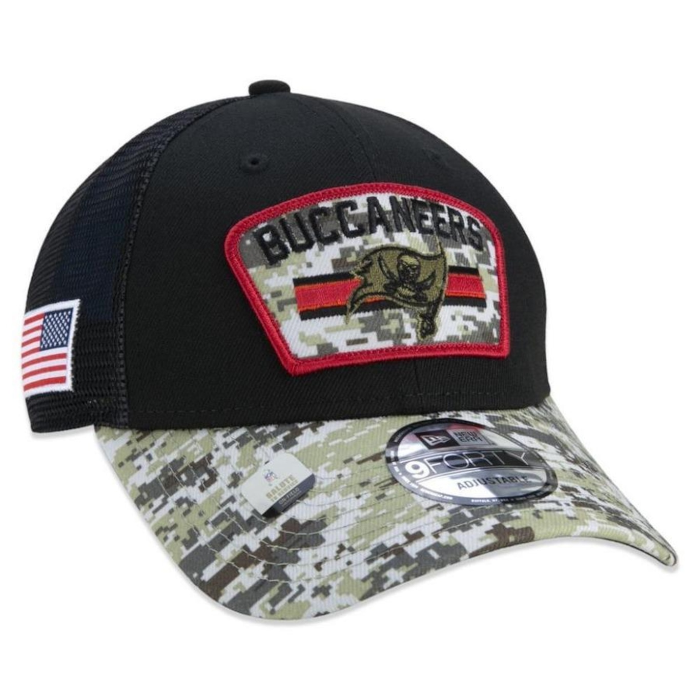 Boné Aba Curva New Era Tampa Bay Buccanners 940 NFL Salute to Service - Snapback - Adulto - Foto 4