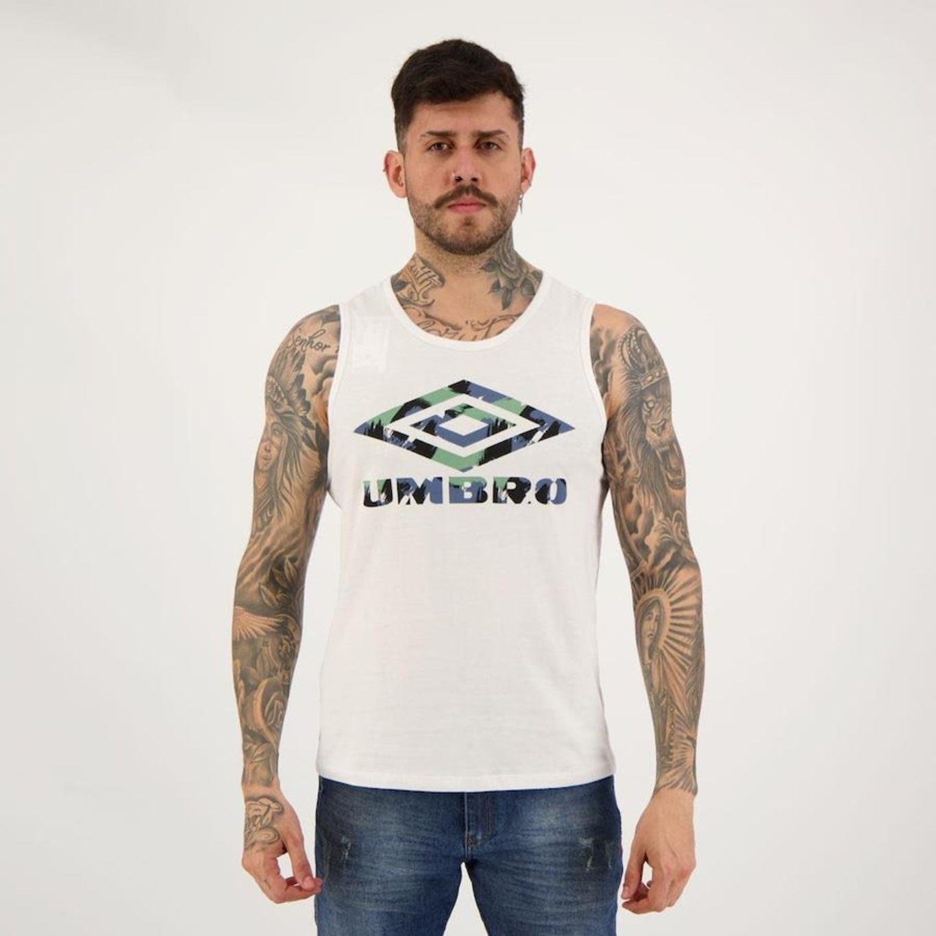 Camiseta Regata Umbro Diamond Beach - Masculina - Foto 1