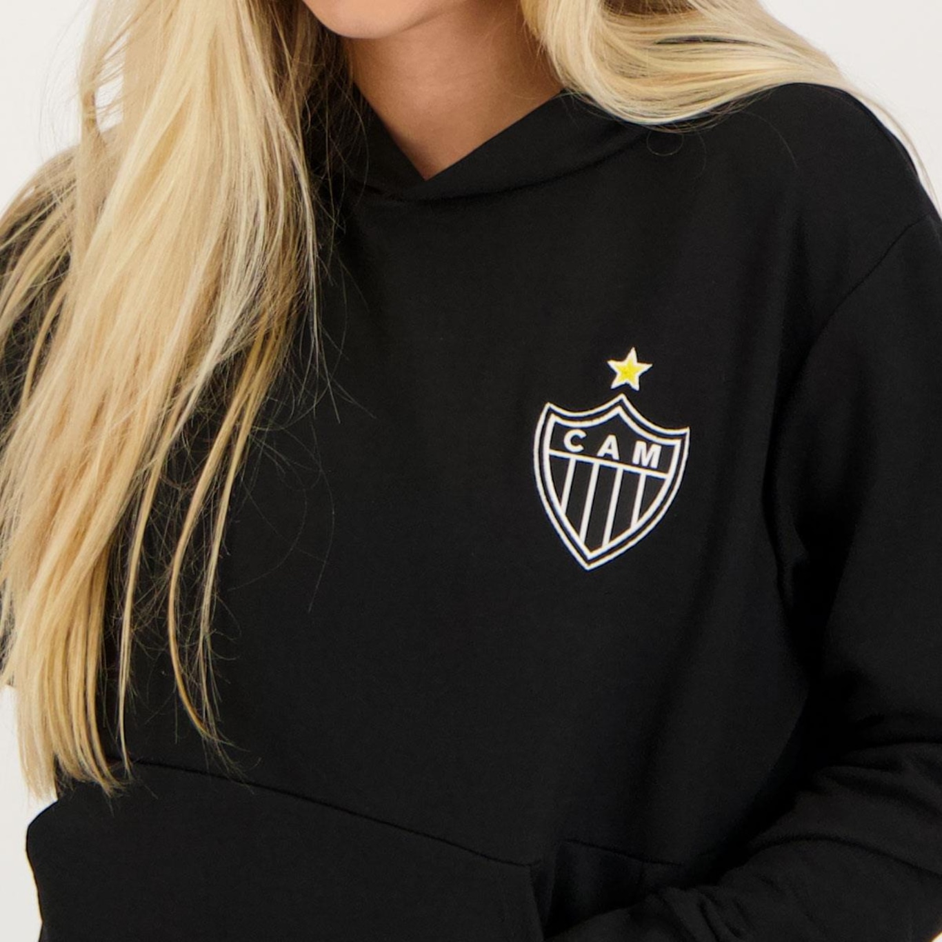 Blusão de Moletom com Capuz Futfanatics Atlético Mineiro Favorite - Feminino - Foto 4