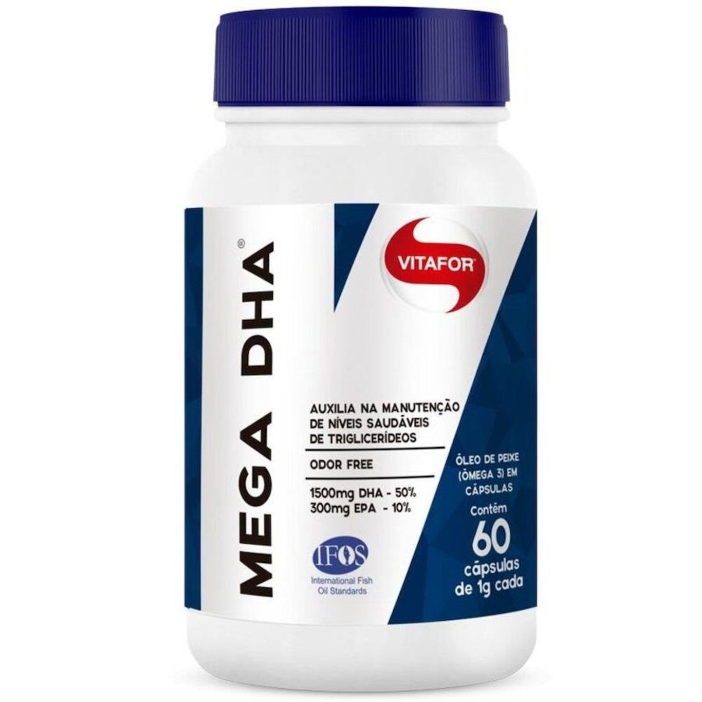 Kit de Mega DHA 1000mg Vitafor - 60 cápsulas - 2 unidades | Centauro