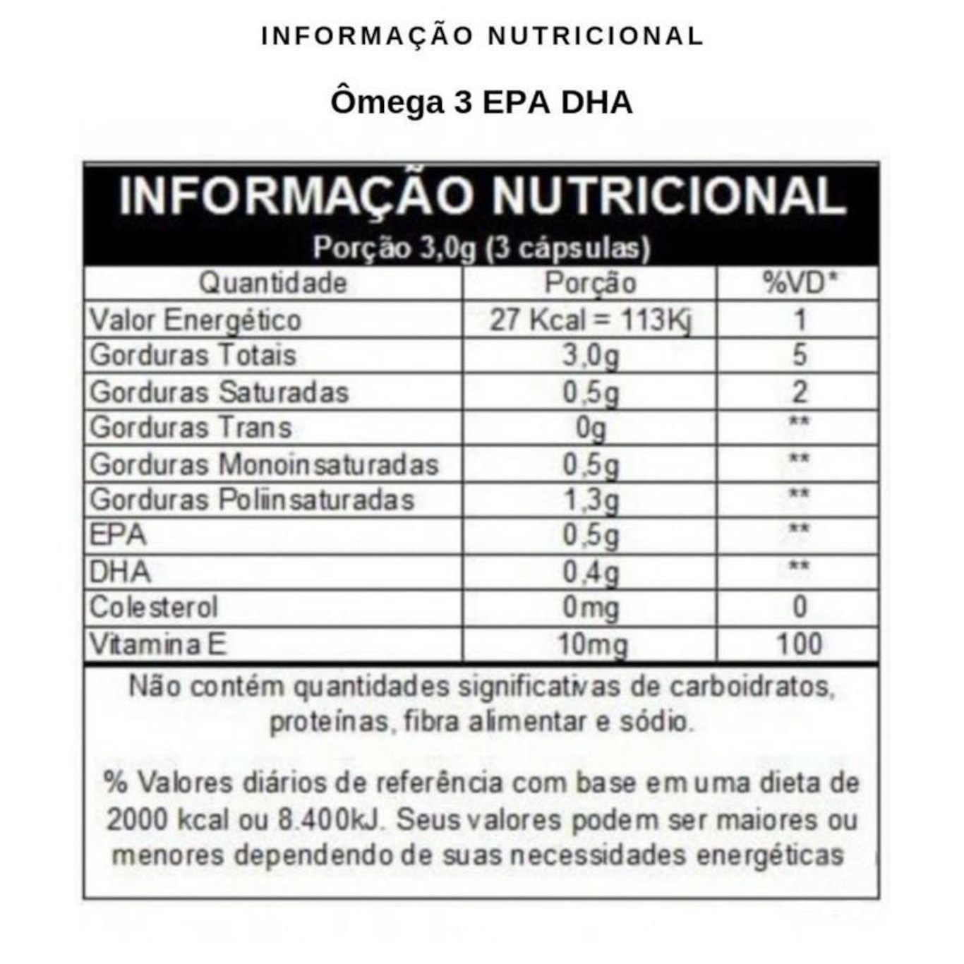 Kit de ômega 3 EPA DHA 1000mg Vitafor - 120 cápsulas - 2 unidades ...
