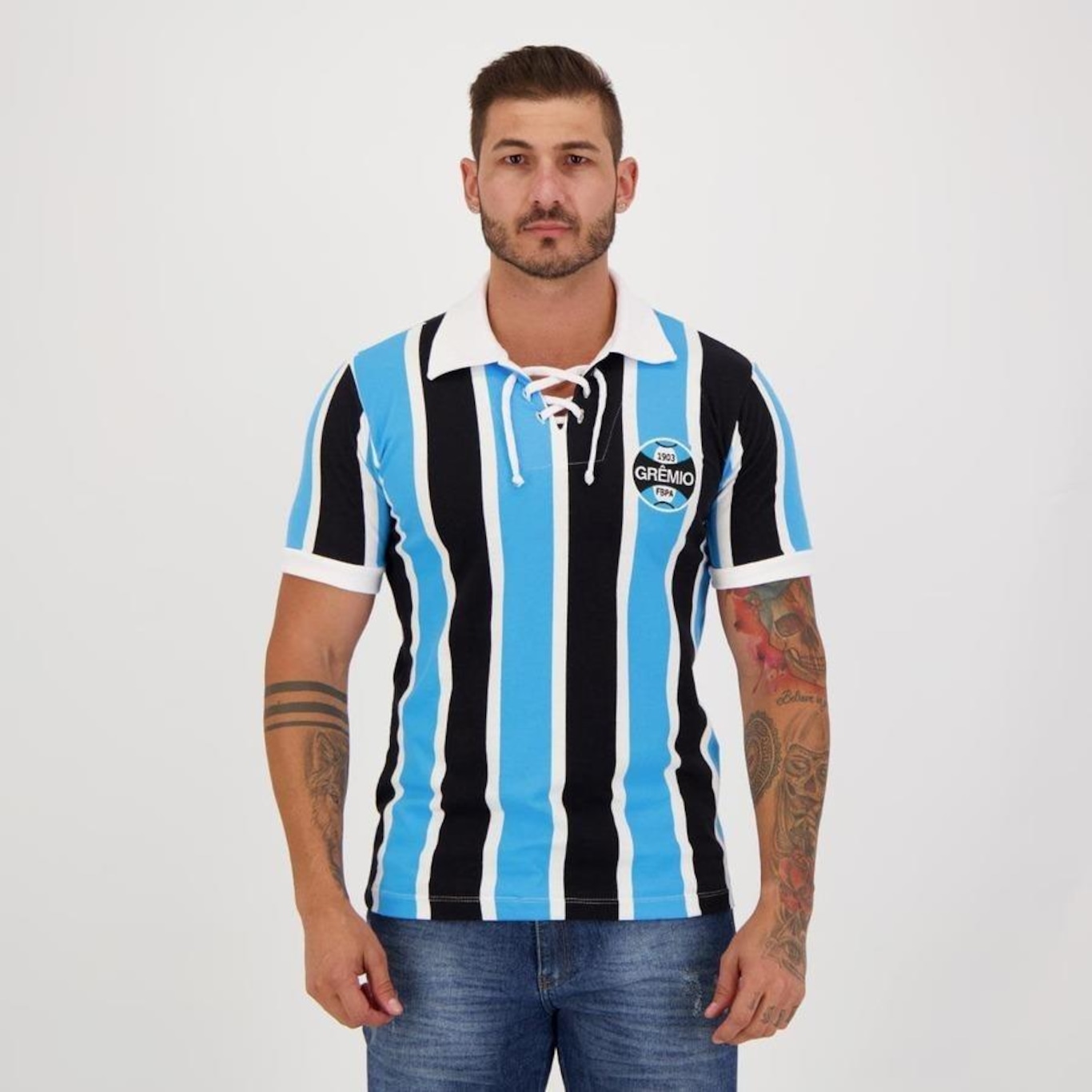 Camisa Futfanatics Grêmio Retrô 1983 - Masculina - Foto 1