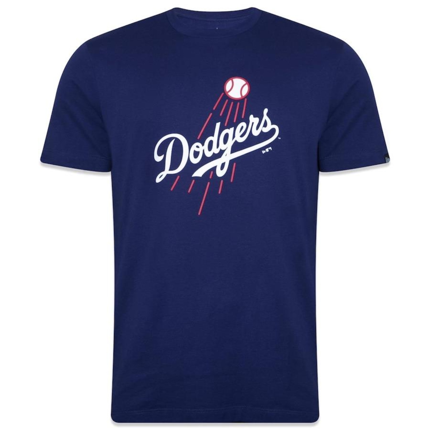 Camiseta New Era Regular MLB Los Angeles Dodgers Core Manga Curta Azul Royal - Masculino - Foto 1