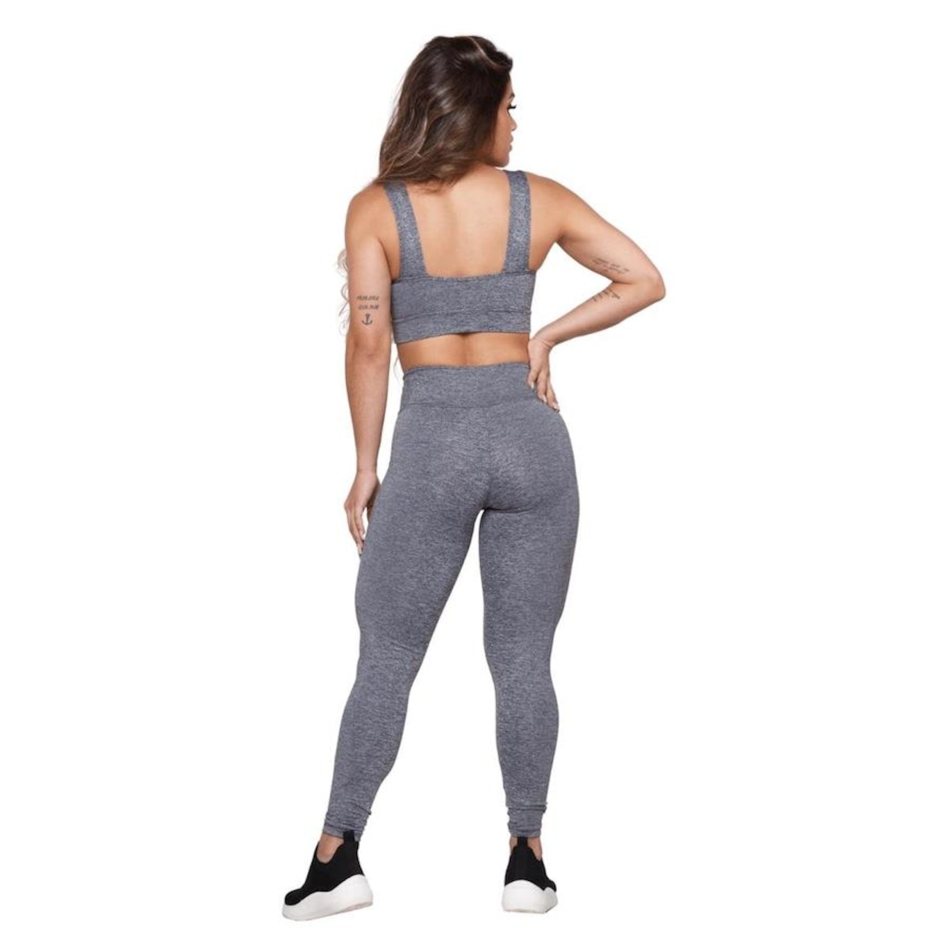 Calça Legging AVA Fitness Suplex Básica - Feminina - Foto 6