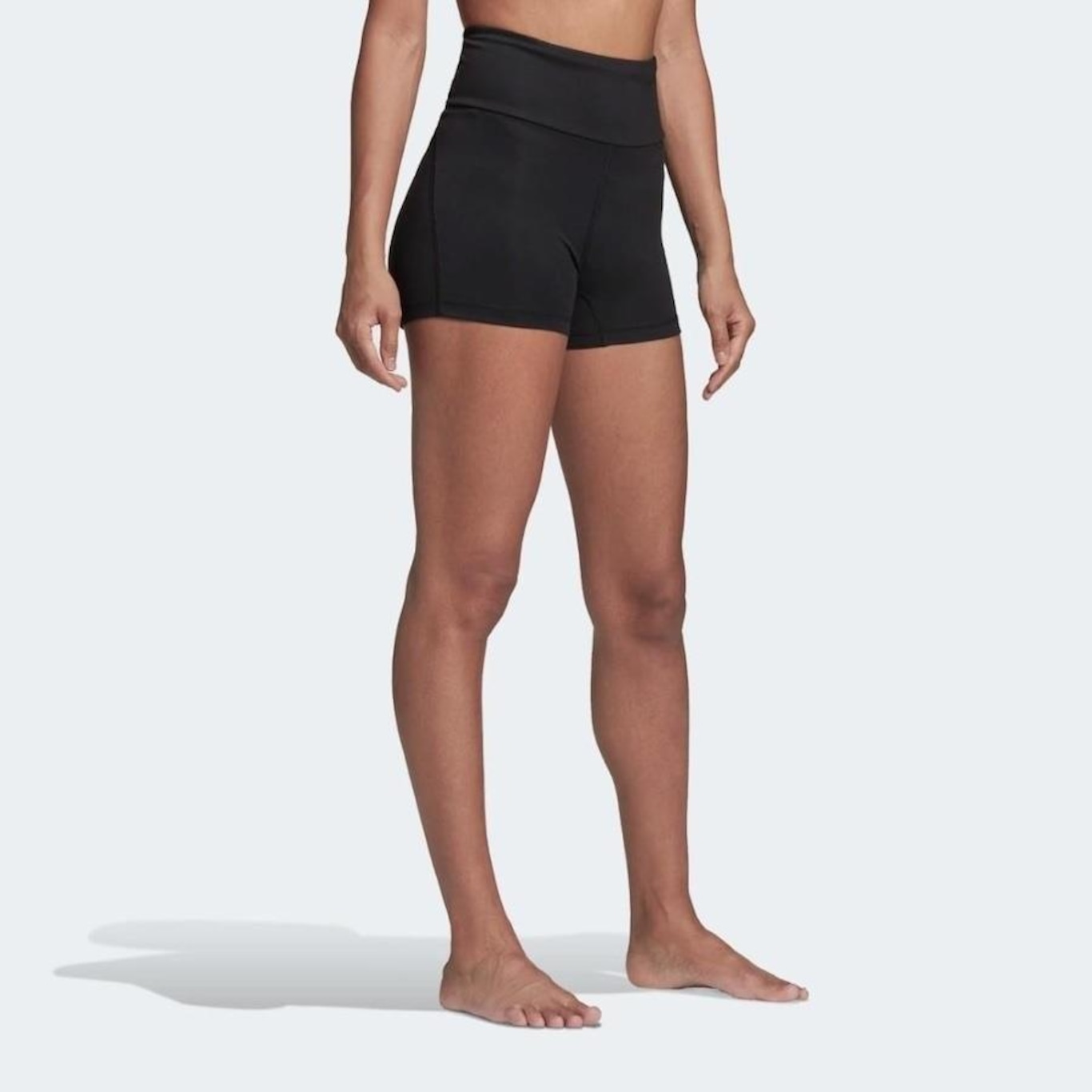 Shorts adidas Cintura Alta Yoga Essentials - Feminino