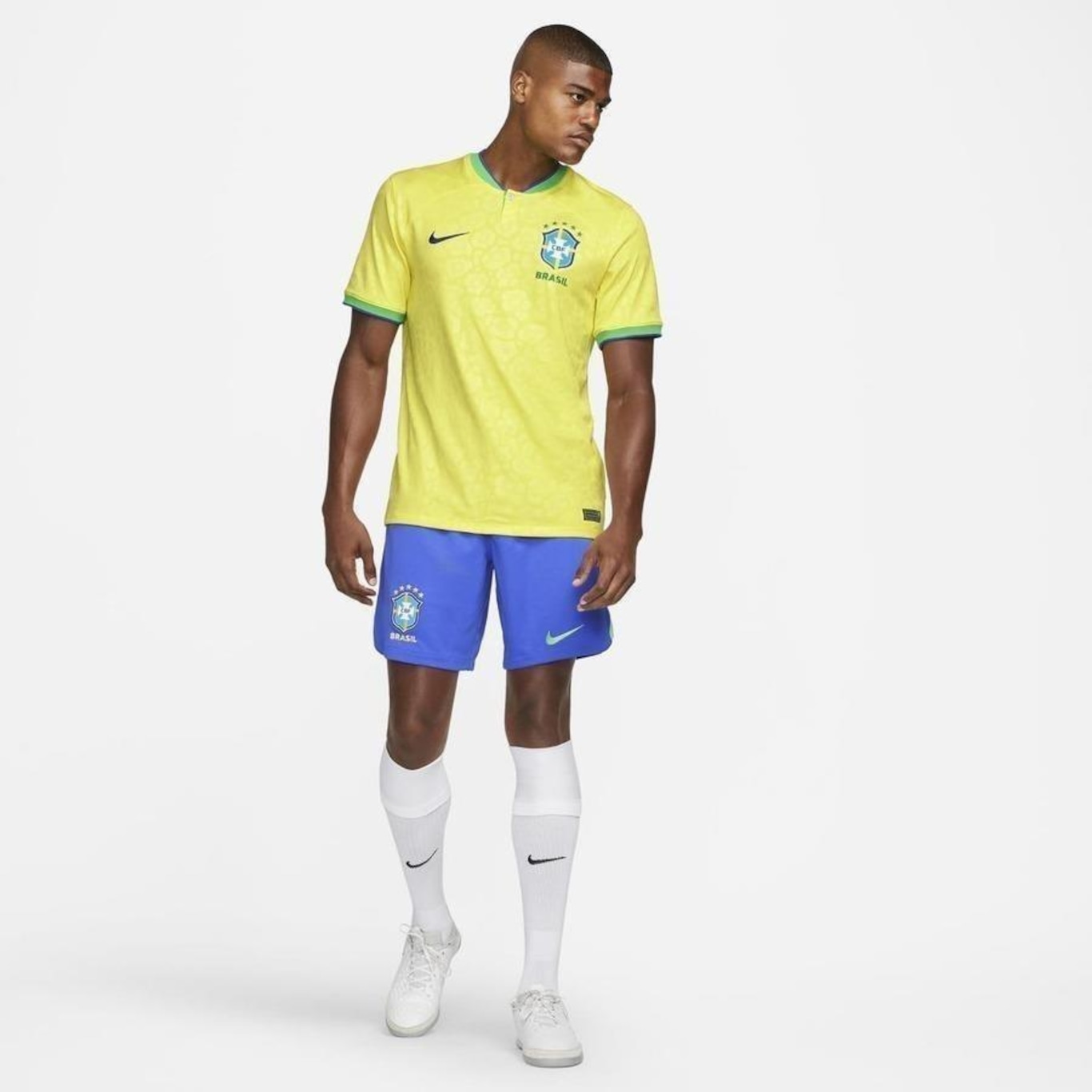 Camisa Nike Brasil I 2022/23 Torcedor Pro Adulto Azul - Boutique Futebol