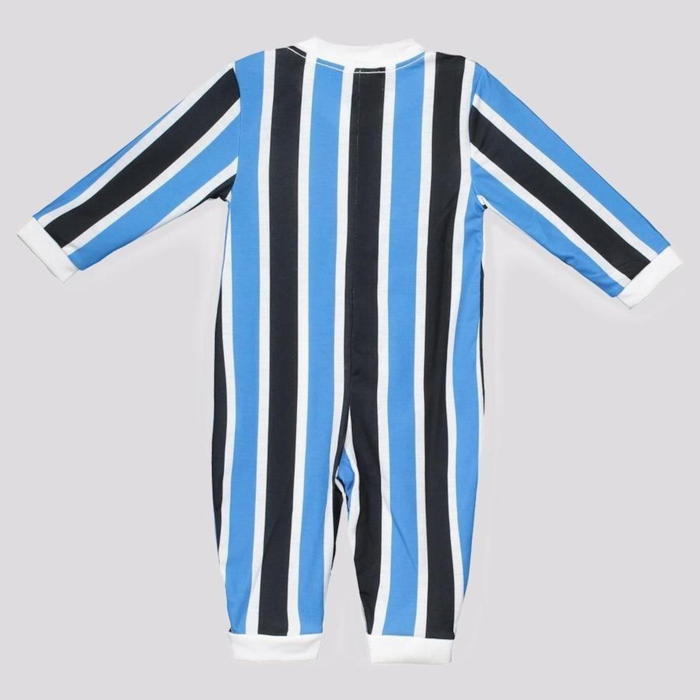 Macacão do Grêmio Futfanatics Manga Longa Tricolor - Infantil - Foto 2