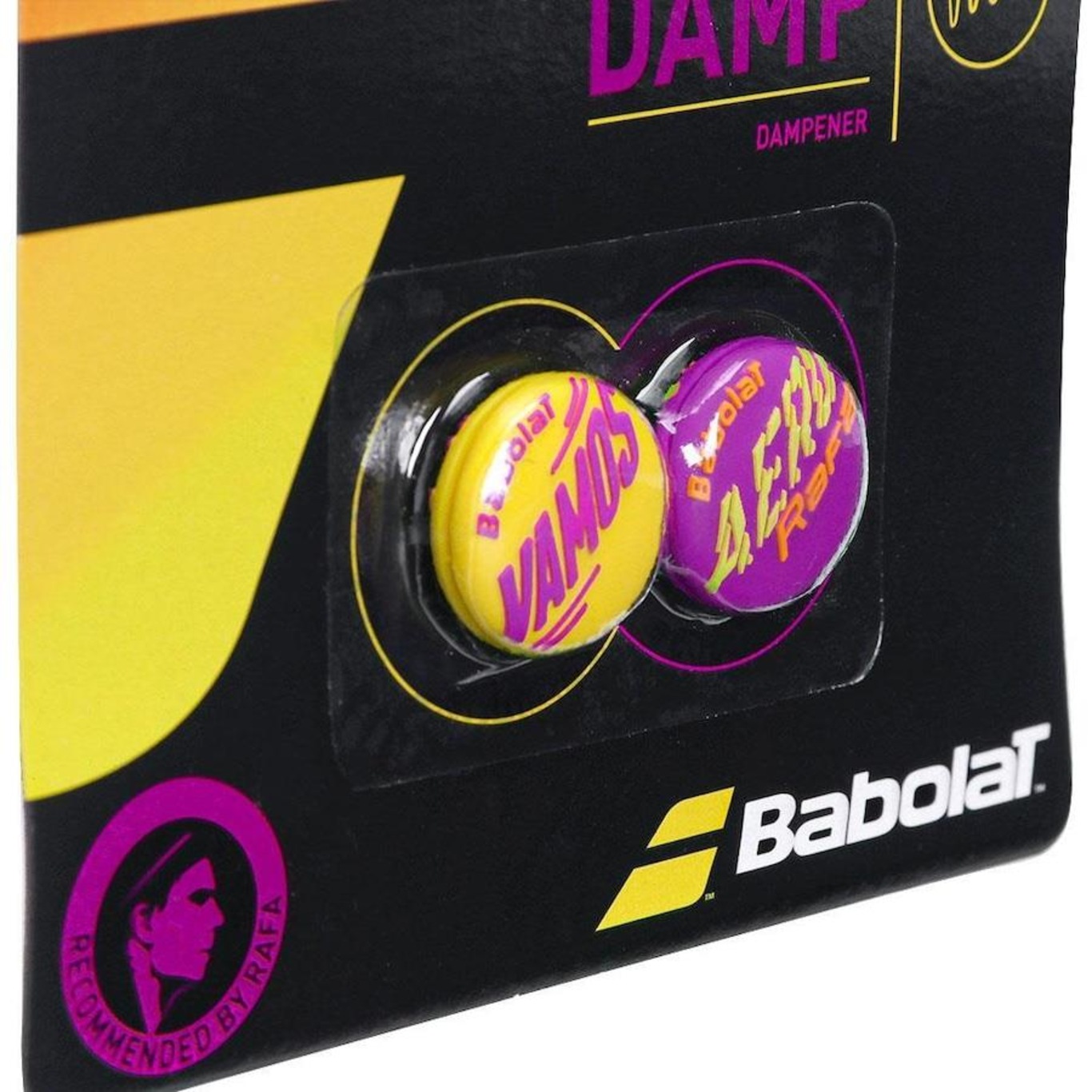 Antivibrador Babolat Rafa Vamos Damp com 02 Unidades Amarelo - Foto 2