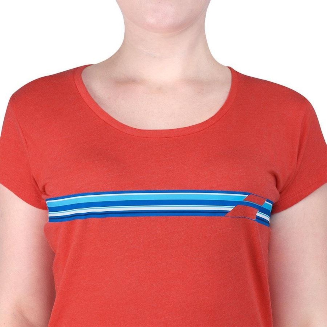 Camiseta Babolat Exercise Stripes - Feminina - Foto 2