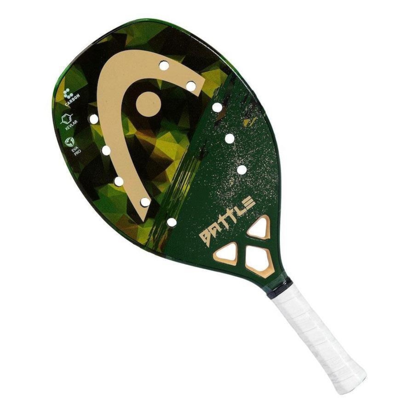 Raquete de Beach Tennis Head Battle Kevlar Carbono Camo - Foto 2