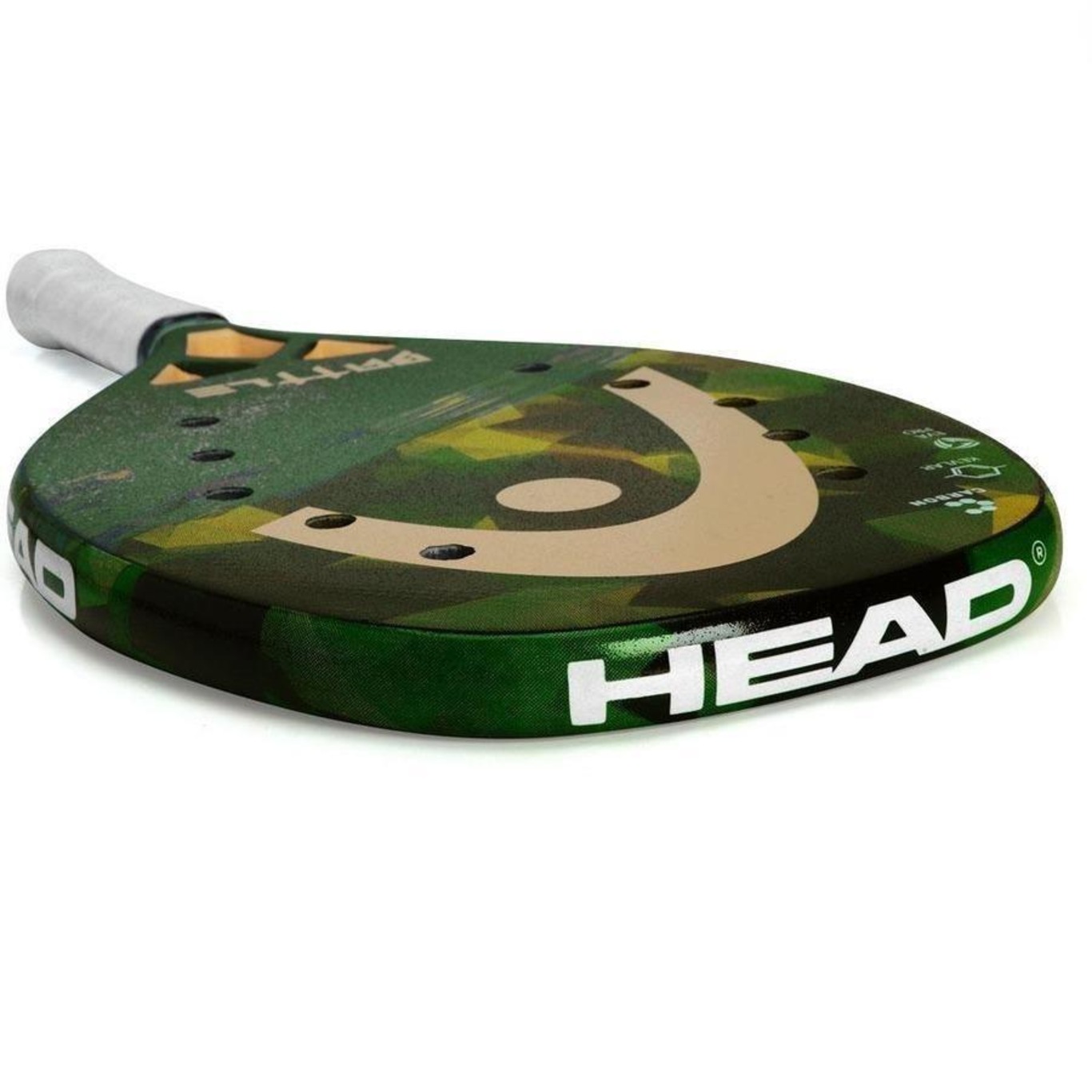 Raquete de Beach Tennis Head Battle Kevlar Carbono Camo - Foto 5