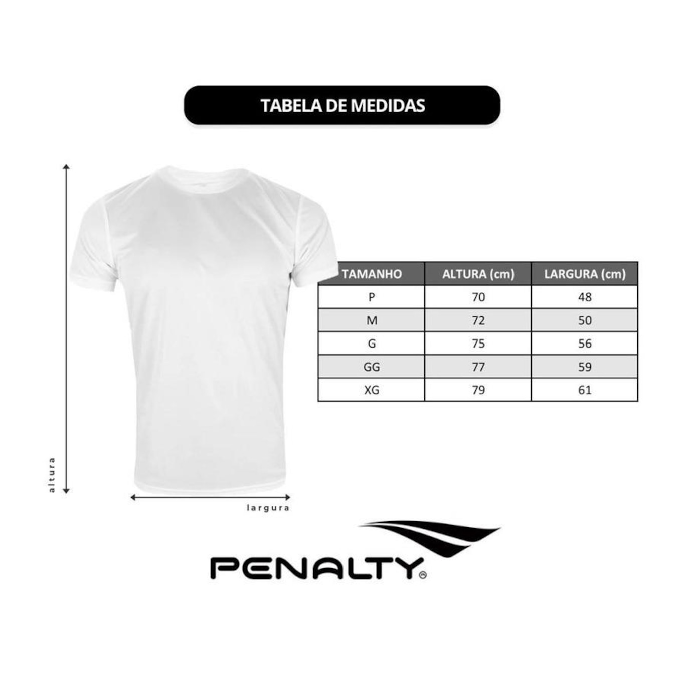 Kit Camisas Penalty X - Masculina - 3 Unidades - Foto 4