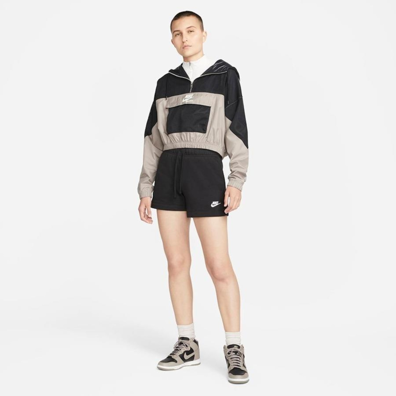 Nike shorts and store jacket set