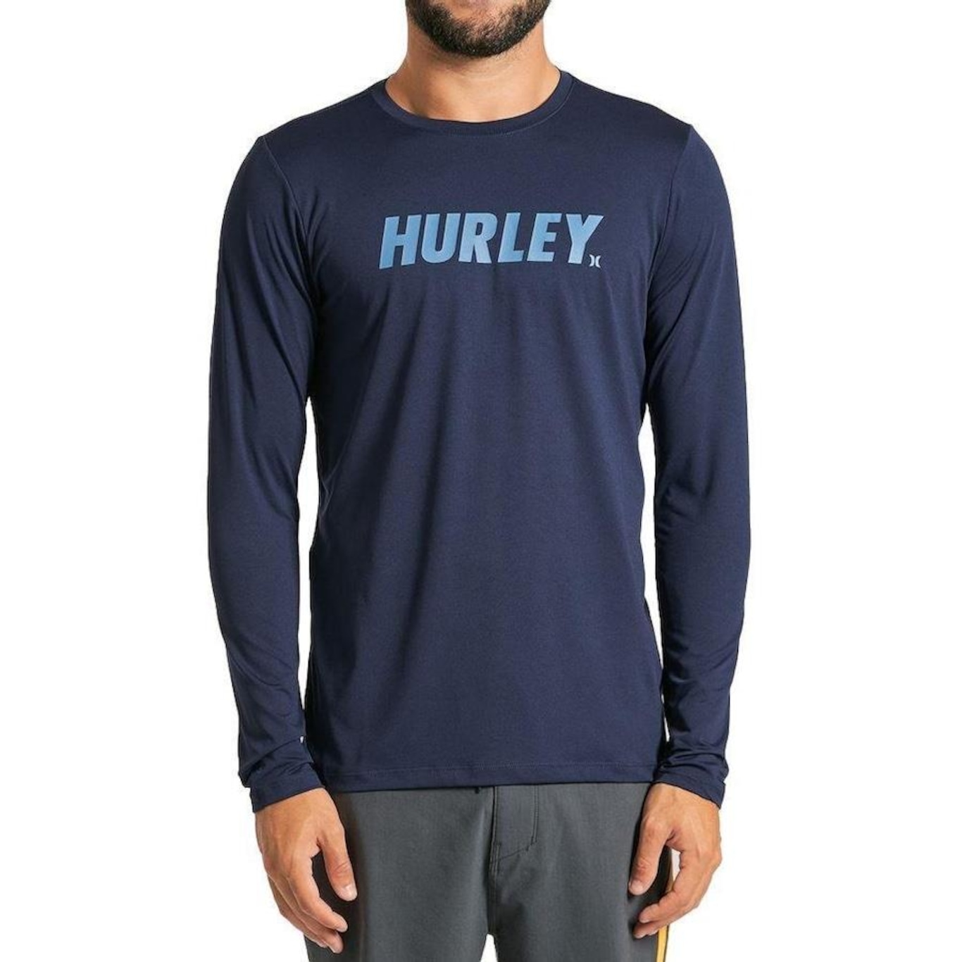 Camiseta Manga Longa Hurley Surf Fastline - Masculina - Foto 1