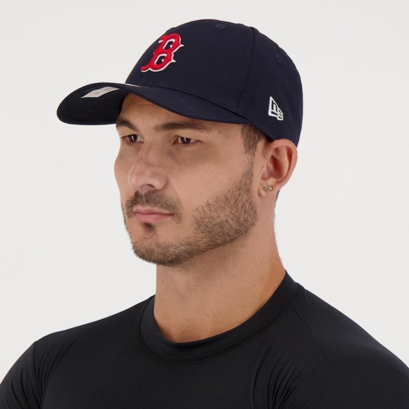 Boné Aba Curva New Era MLB Boston Red Sox 940 - Snapback - Adulto - Foto 4