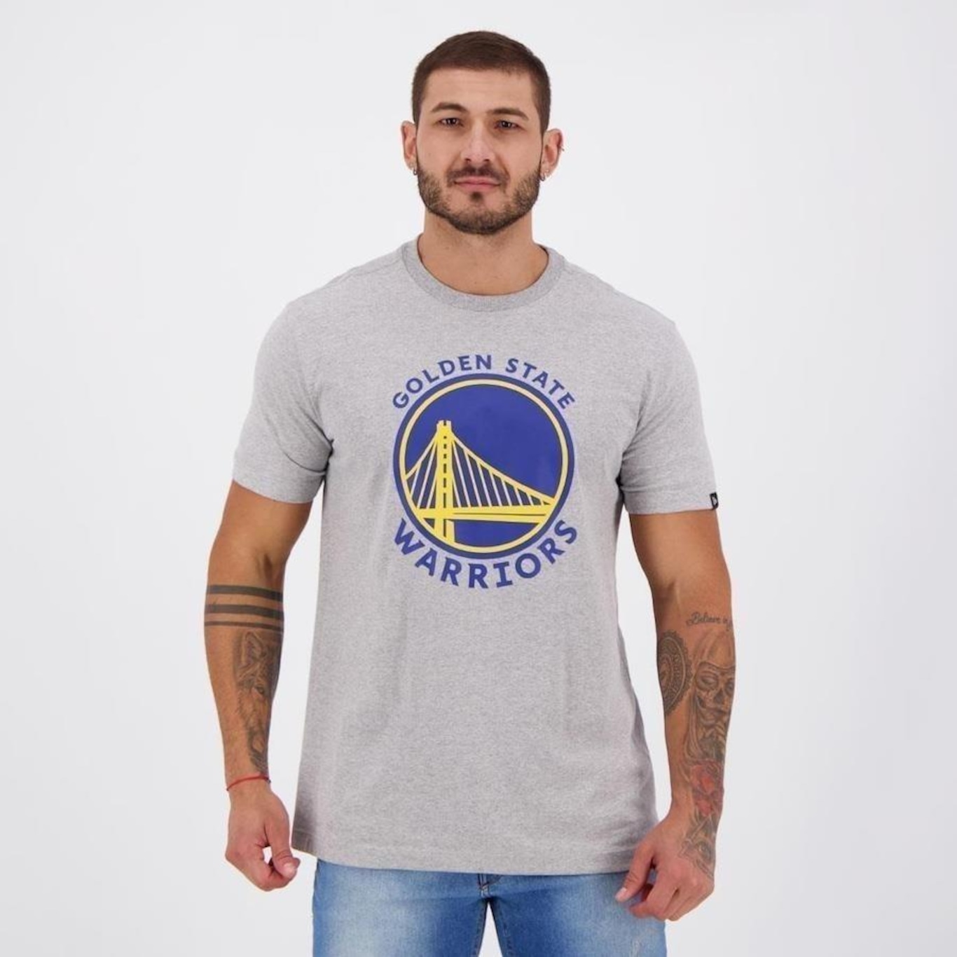 Camiseta New Era NBA Golden State Warriors - Masculina - Foto 1