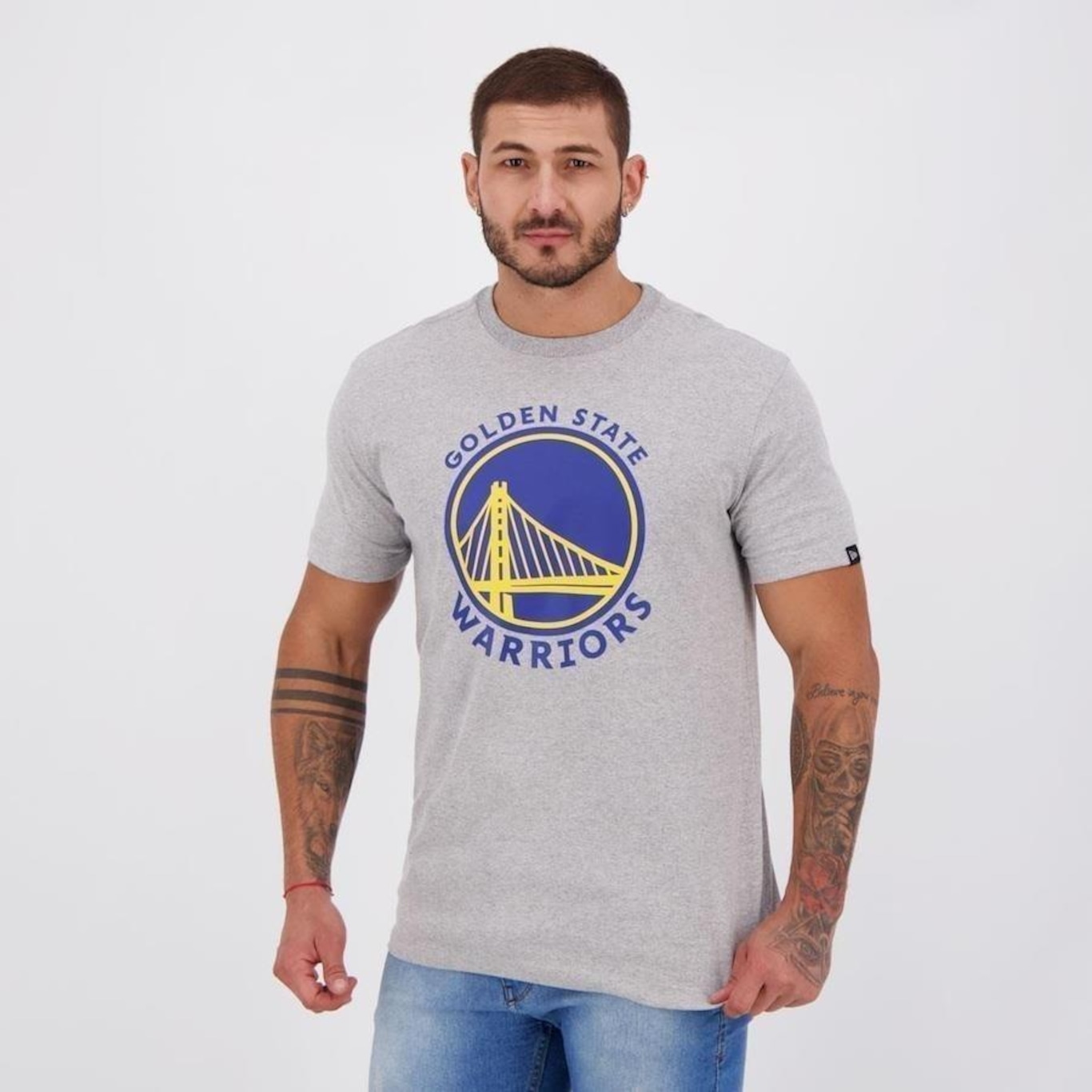 Camiseta New Era NBA Golden State Warriors - Masculina - Foto 5