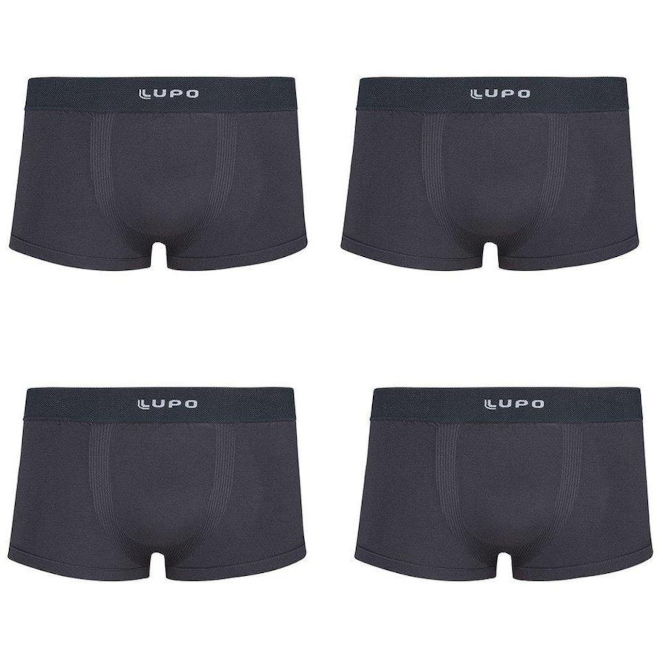 Cueca Boxer Lupo Micromodal - Preto