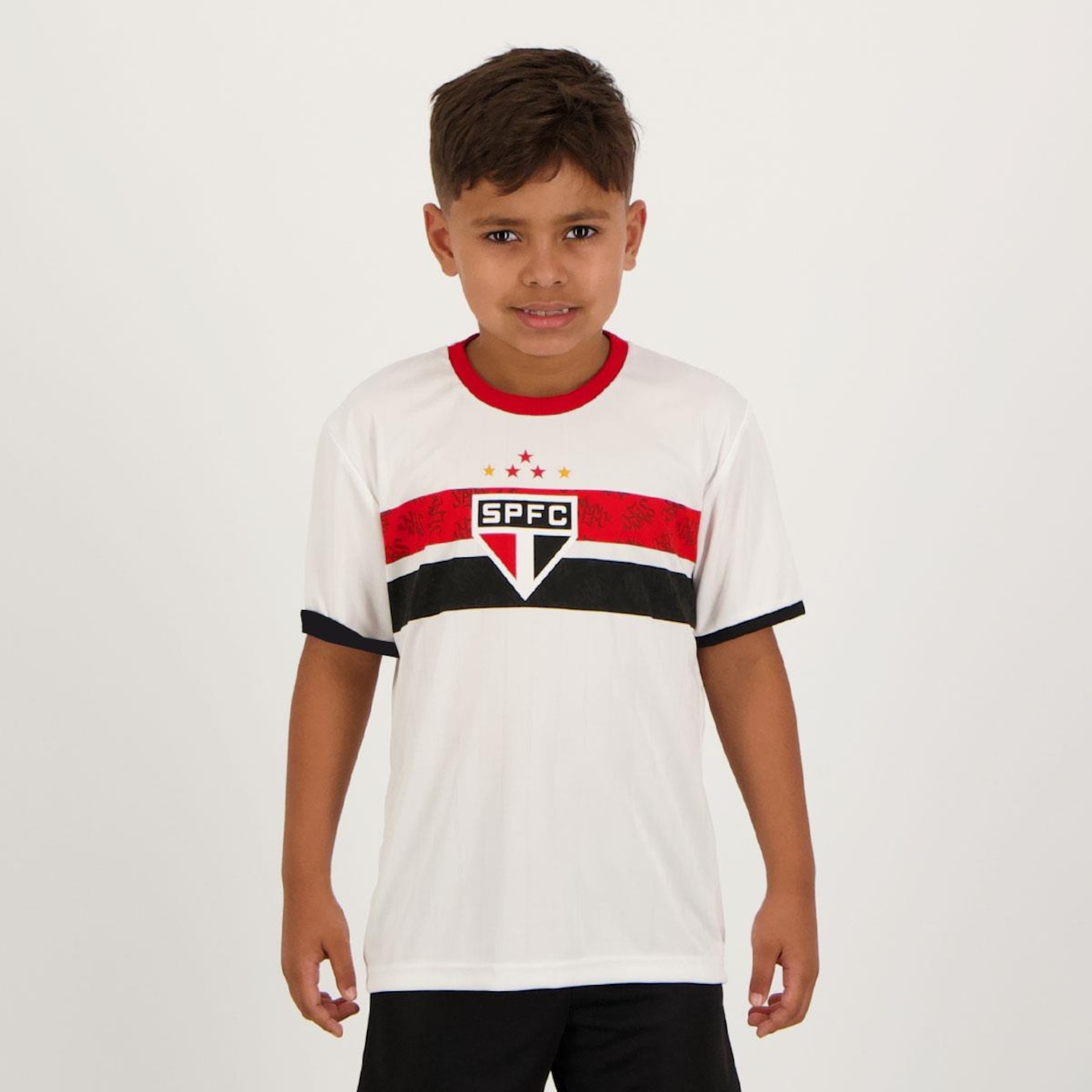 Camisa do São Paulo Futfanatics Stencil - Infantil - Foto 1