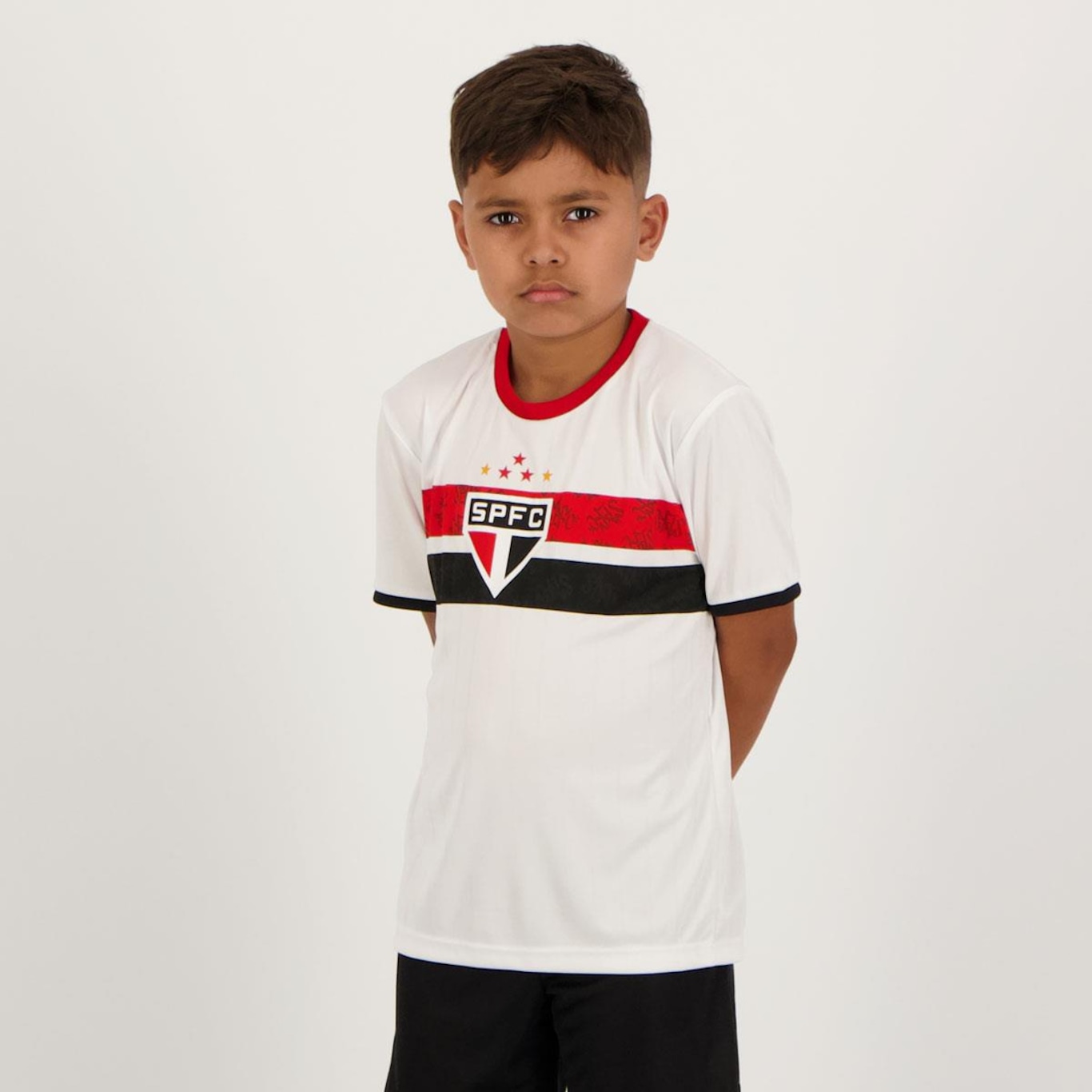 Camisa do São Paulo Futfanatics Stencil - Infantil - Foto 4