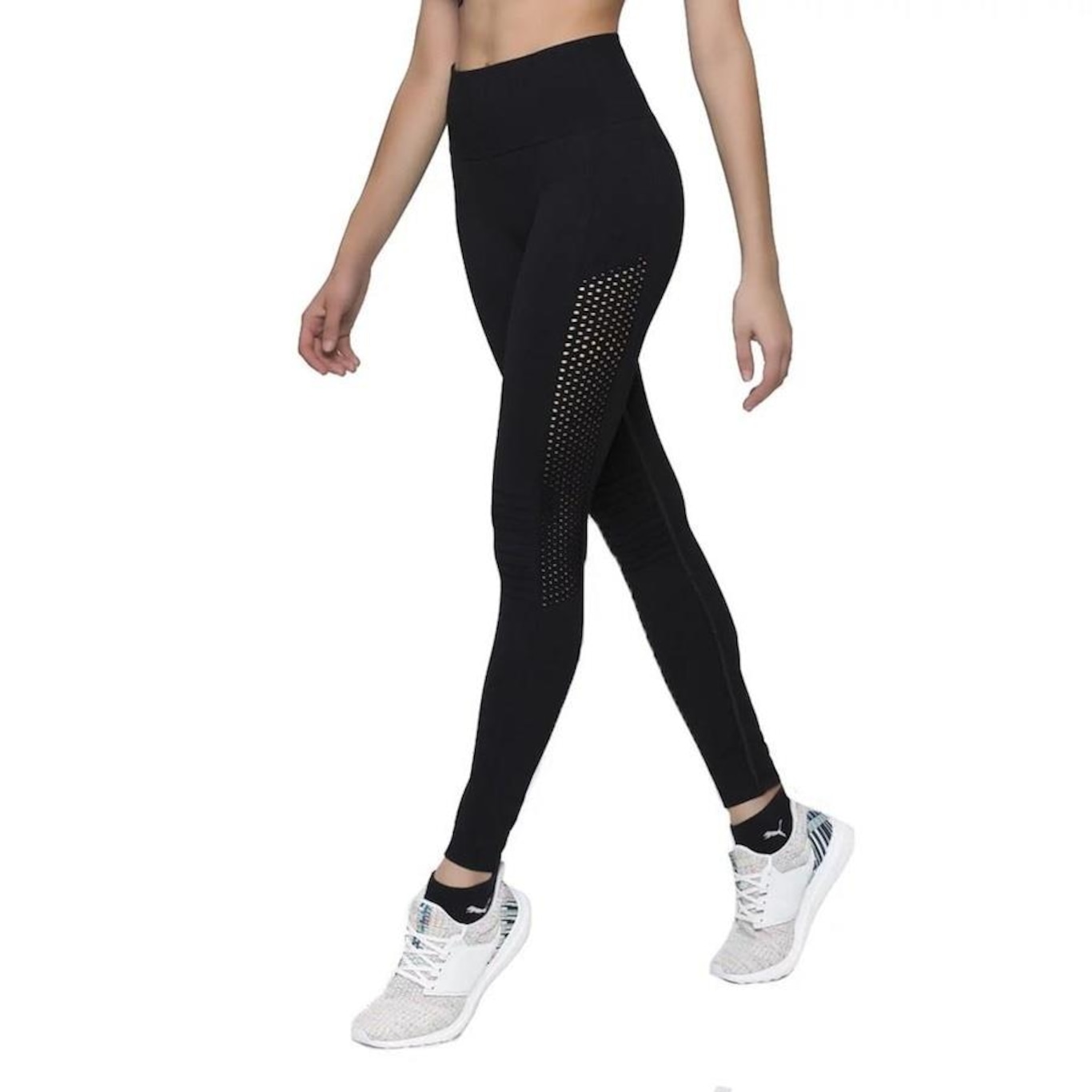 Kit Tops Fitness Selene - 3 Unidades + Calça Legging sem Costura - Feminino - Foto 1