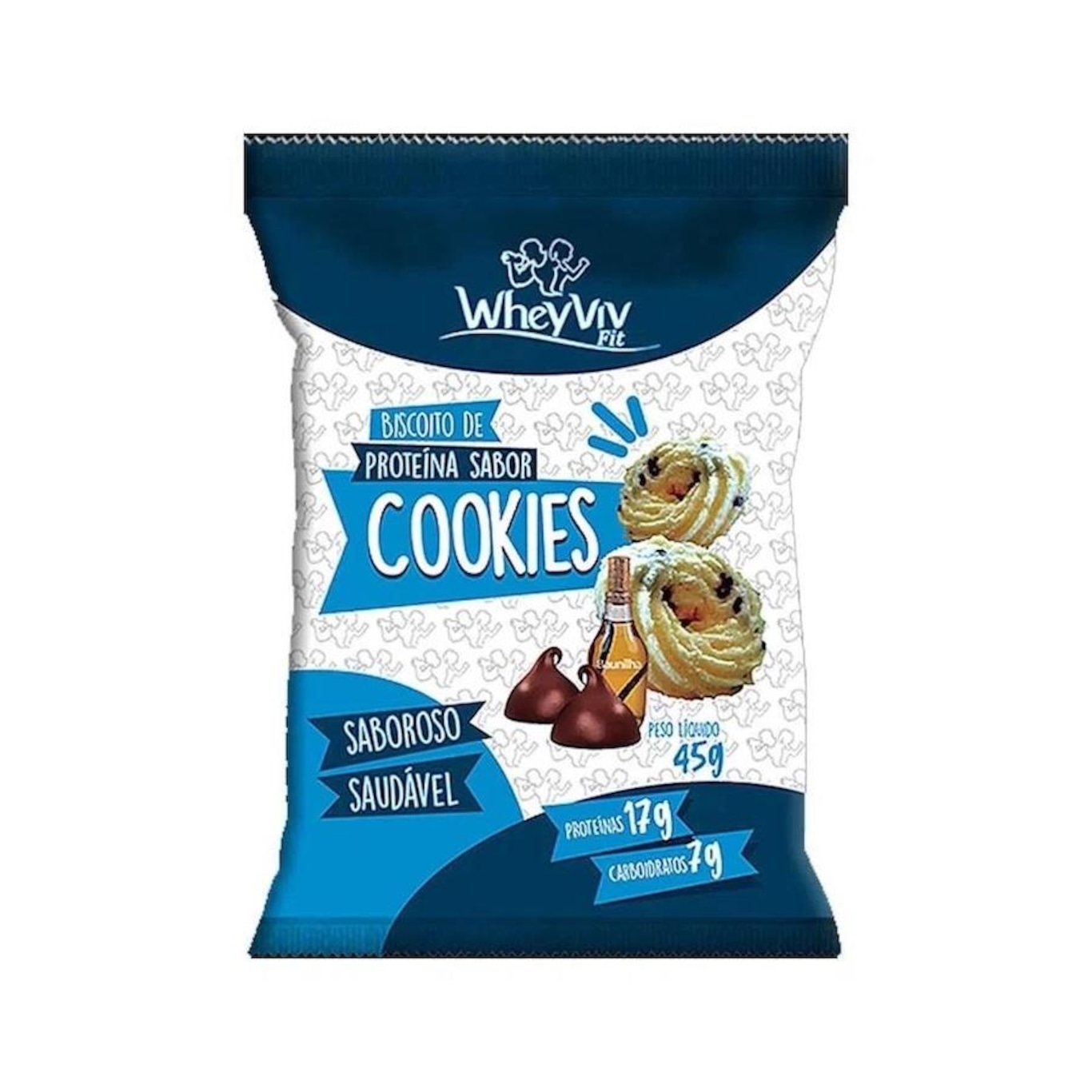 Biscoito Whey Viv Fit - Cookies - 45g - Foto 1