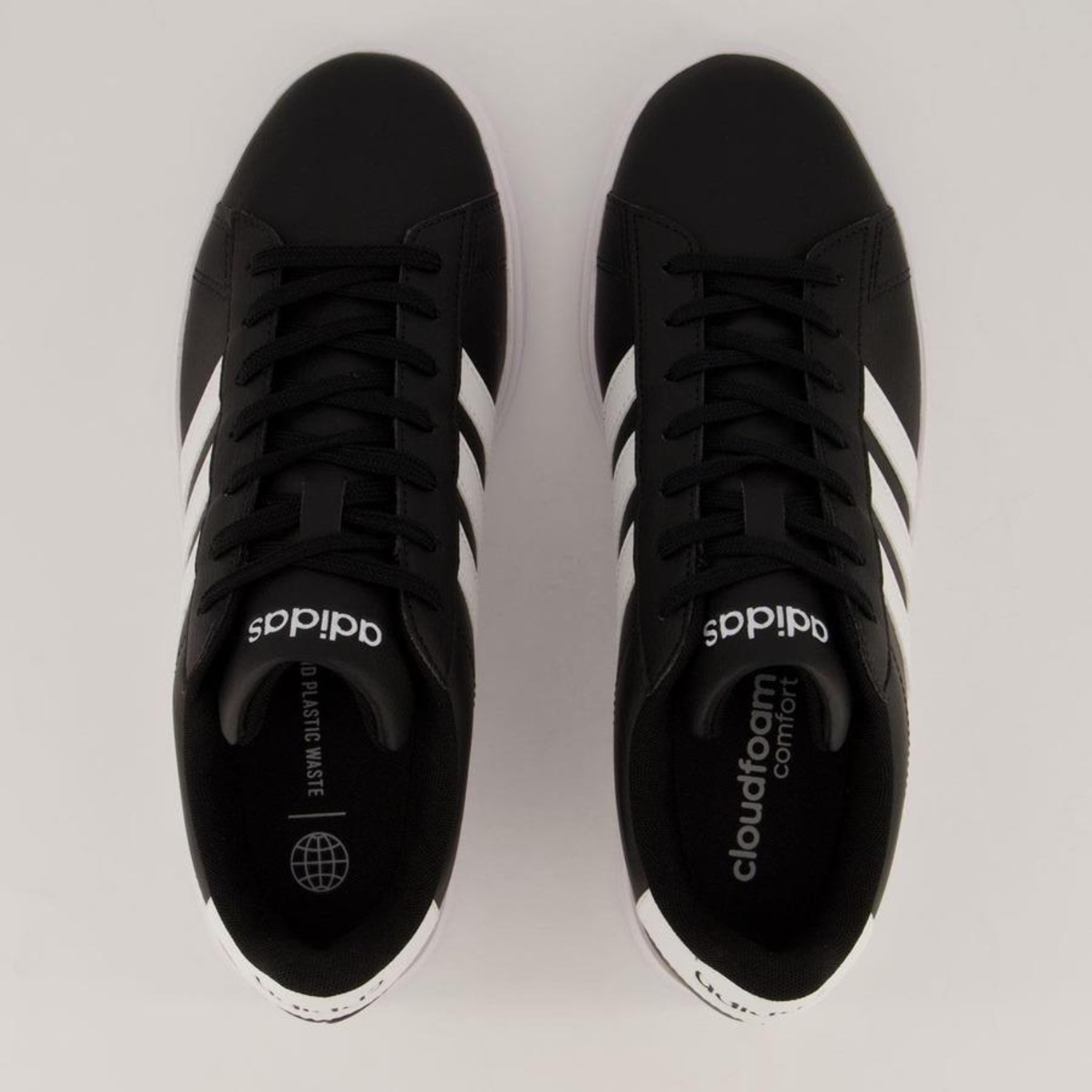 Tênis Adidas Grand Court 2.0 Street Masculino Xadrez Preto - Preto