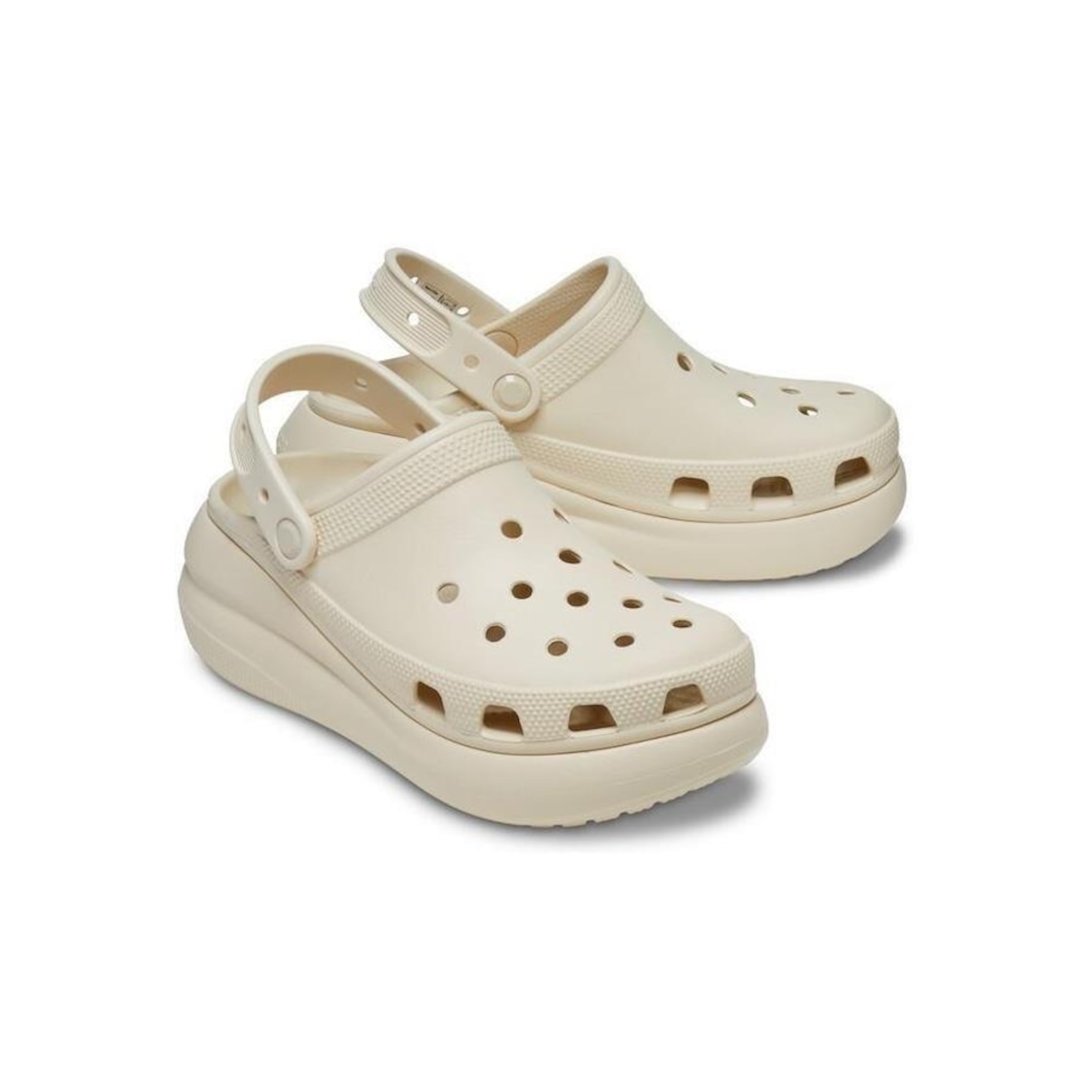 Sandália Crocs Classic Crush Platform Clog - Unissex - Foto 4