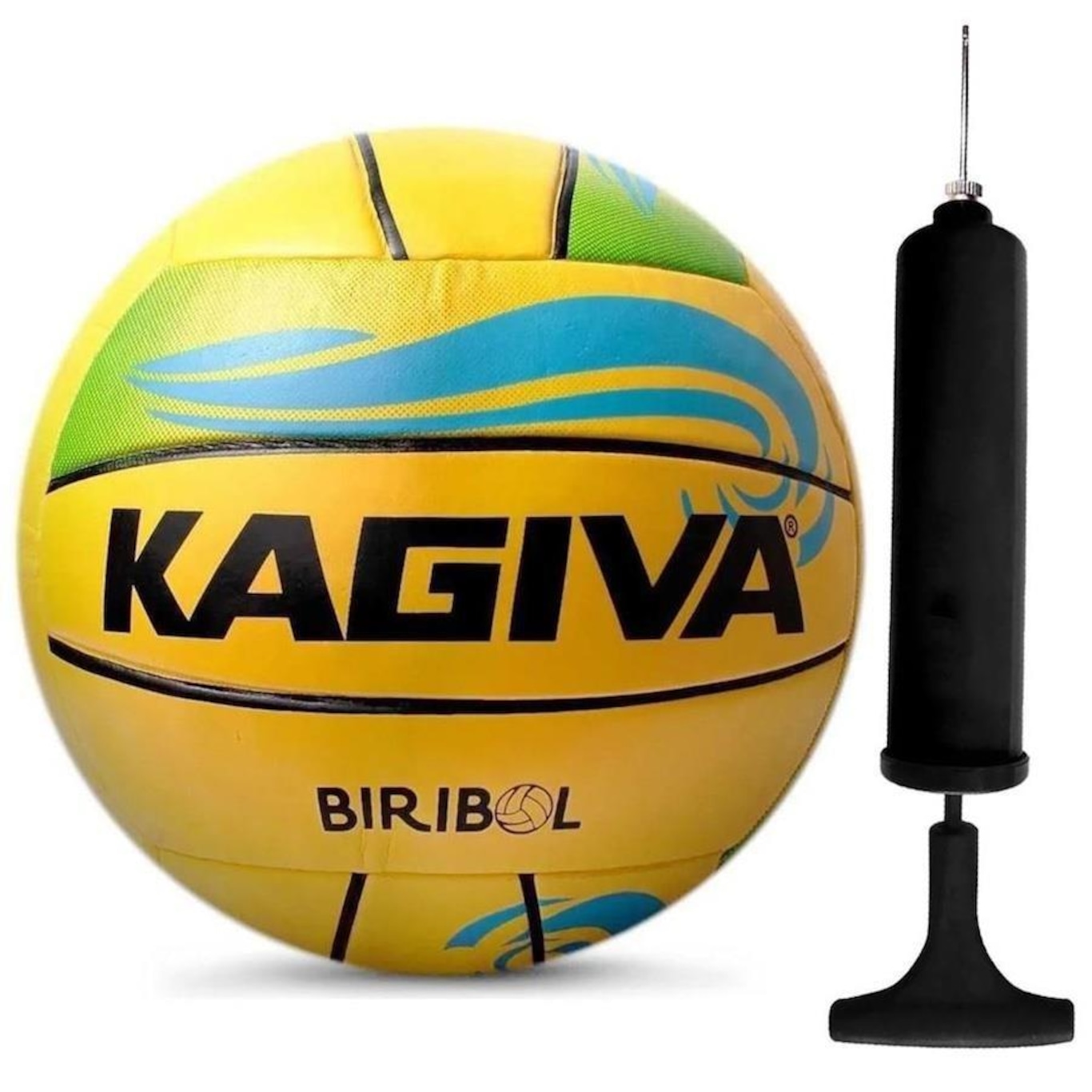 Kit Bola de Biribol Kagiva + Bomba de Ar - Foto 1