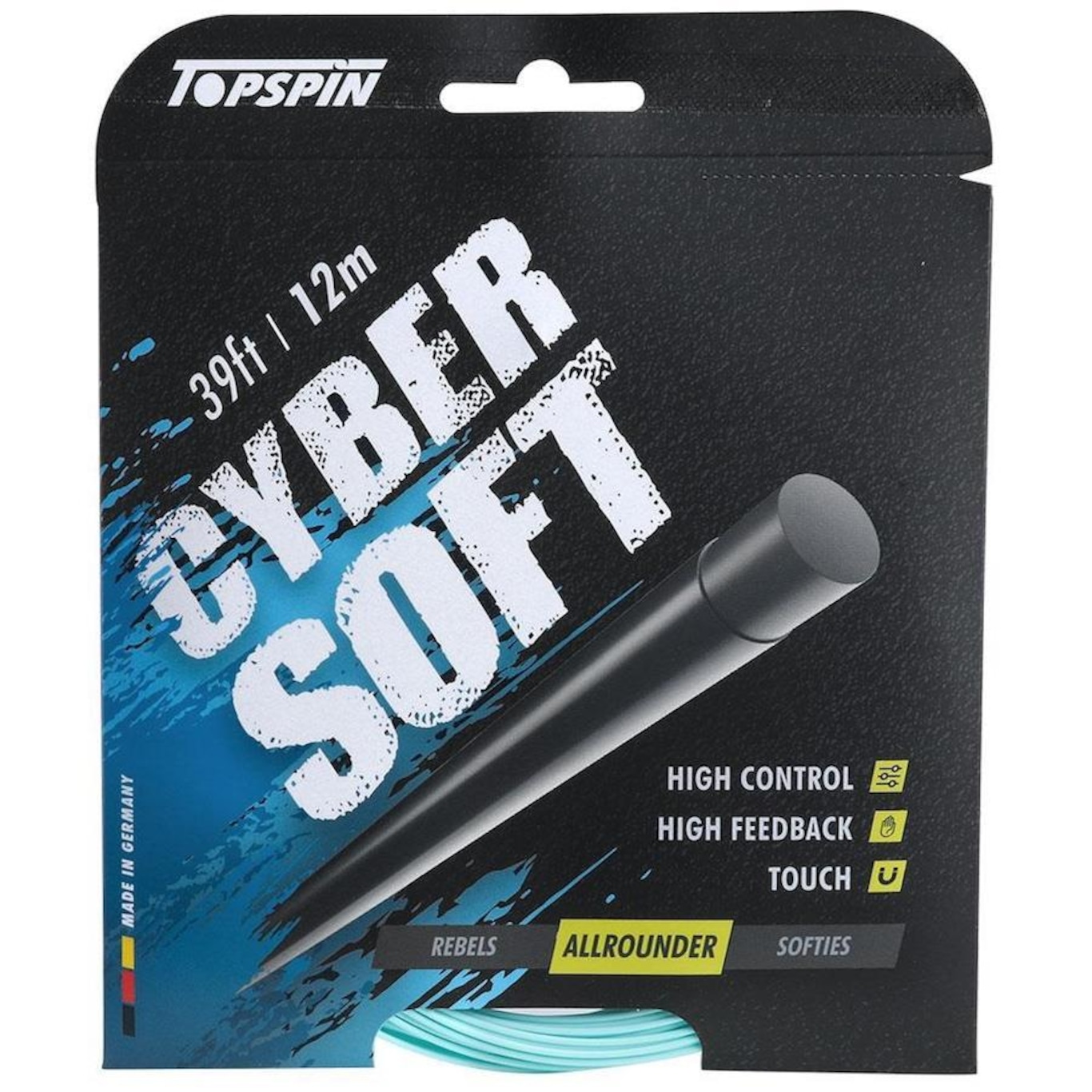 Corda para Raquete de Tênis Topspin Cyber Soft 17L 1.25mm - Set Individual